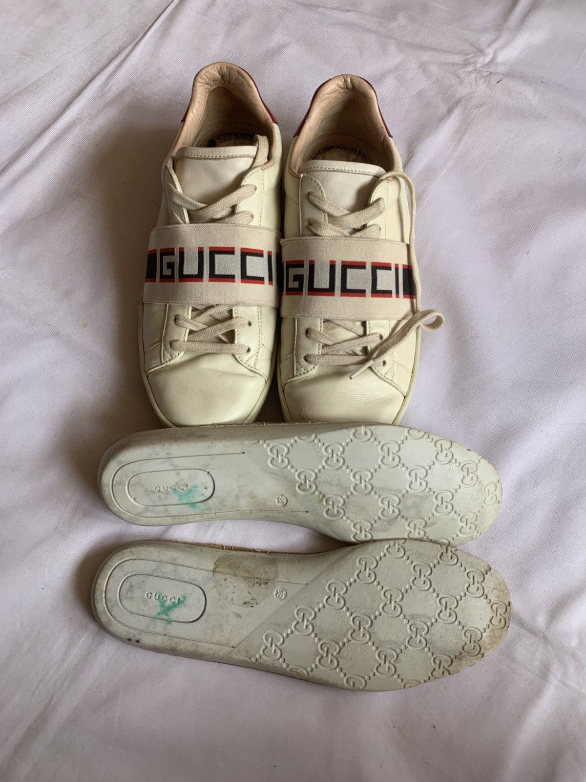 Gucci Gucci Ace Stripe Low Trainers Size US 5 / EU 37 - 13 Thumbnail