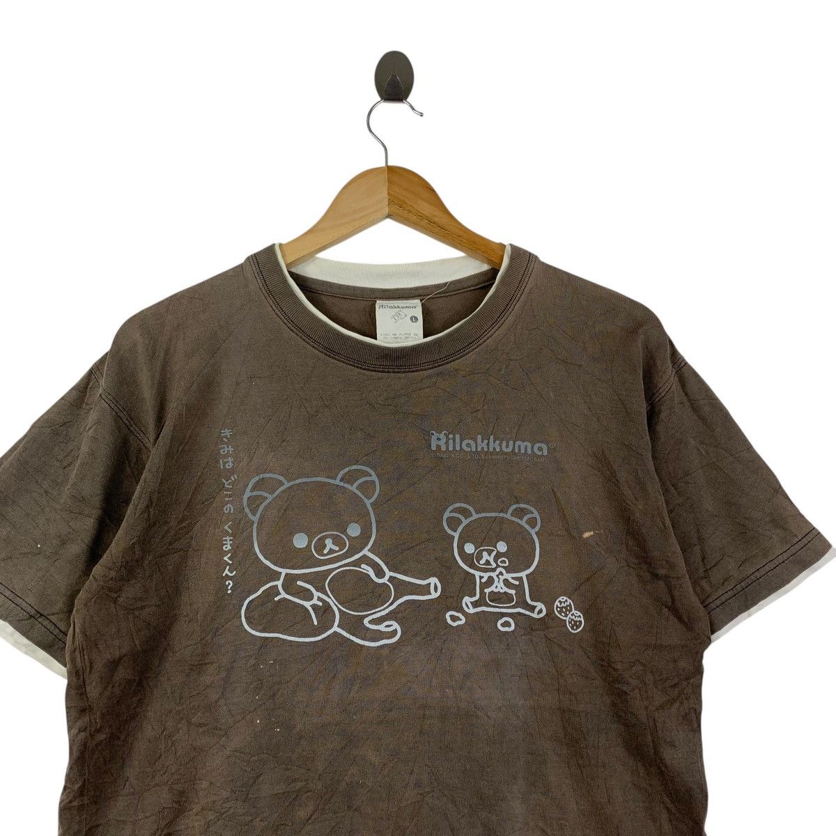Vintage Vintage Rilakkuma Brown Distressed Graphic Tee Japan Size US L / EU 52-54 / 3 - 2 Thumbnail