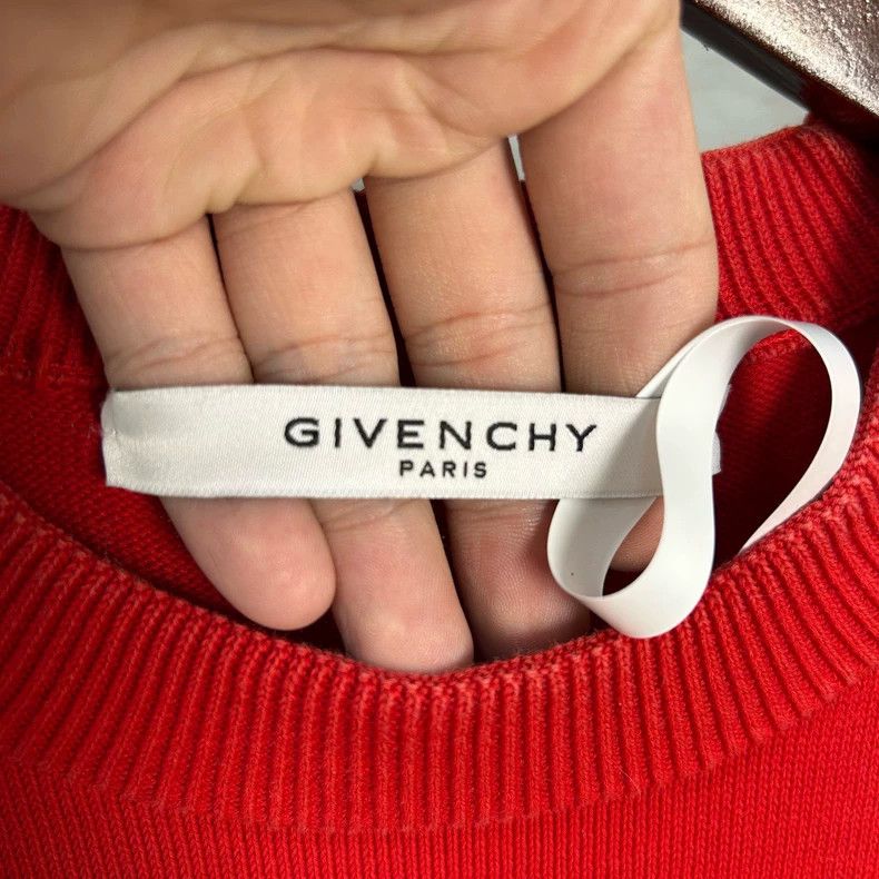 Givenchy Givenchy Classic Starred Red Star Knitted Hoodie Size US XL / EU 56 / 4 - 3 Thumbnail