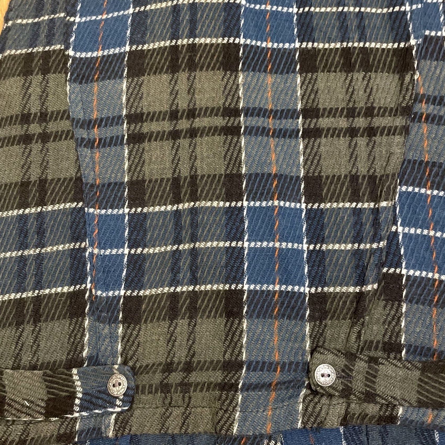 Vintage VINTAGE Tangibles 90s Plaid Vest M Grunge Pockets Blue Green Shirt Size M / US 6-8 / IT 42-44 - 7 Thumbnail