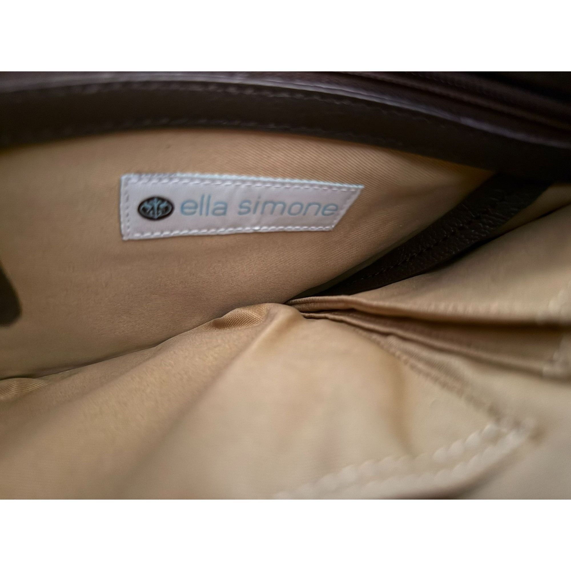Other Ella Simone Weston Leather Tote Bag Black Everyday Large 17" Size ONE SIZE - 7 Thumbnail