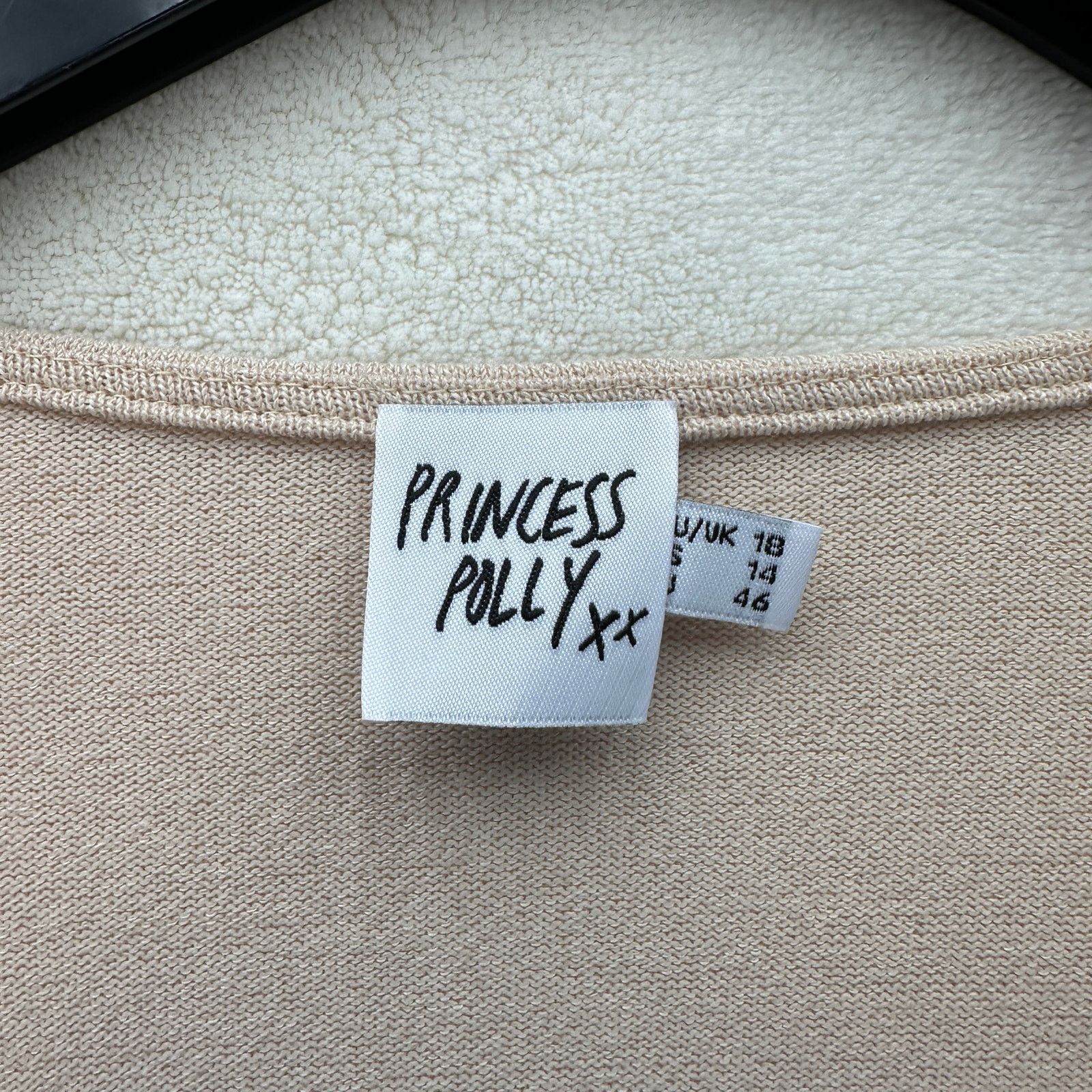 PRINCESS POLLY PRINCESS POLLY Women's size 18 Beige Blouse Size XXL / US 16-18 / IT 52-54 - 2 Thumbnail