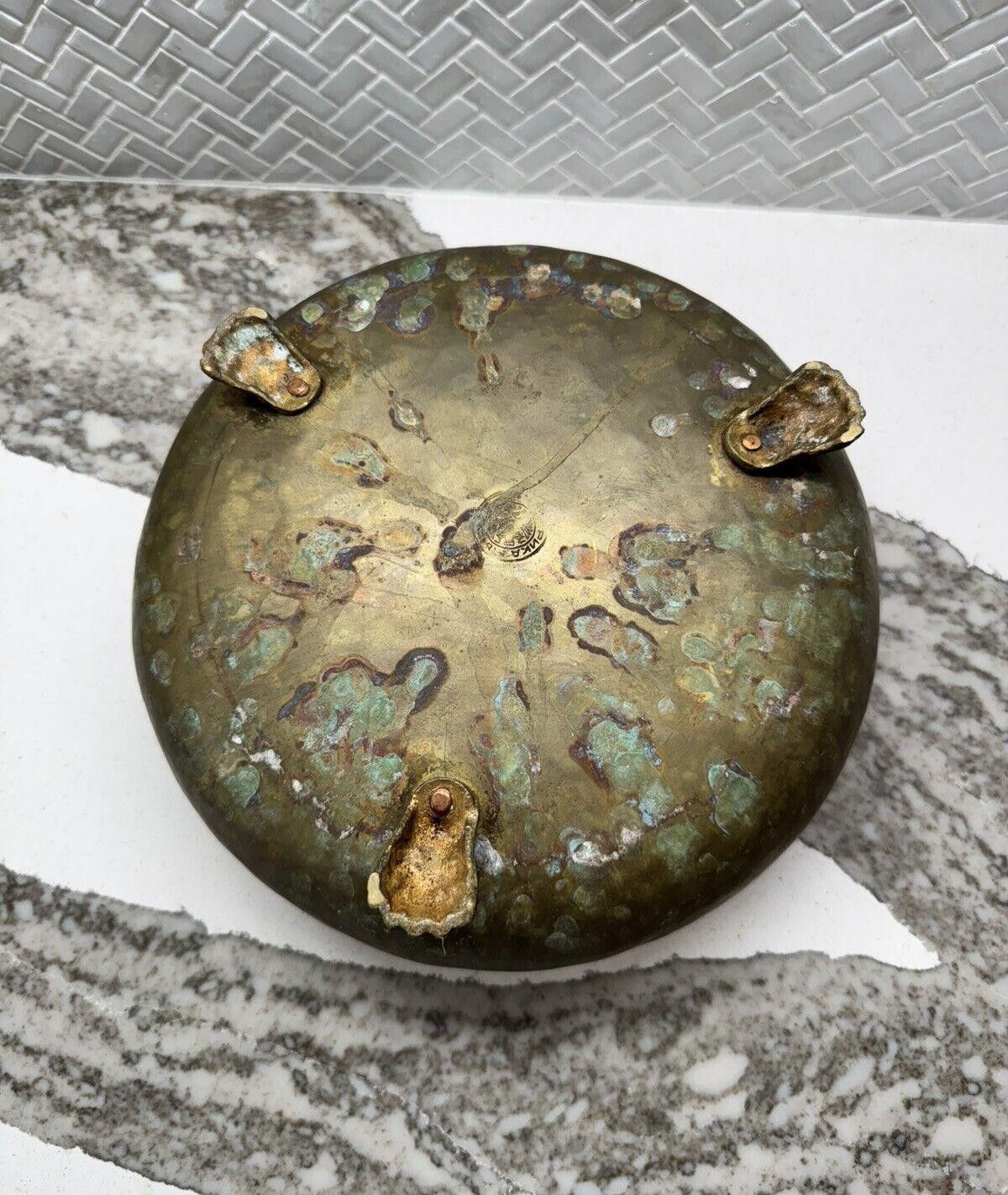 Designer Old Russian Copper Brass Samovar Bowl with Eagle Hallmark Size ONE SIZE - 6 Thumbnail