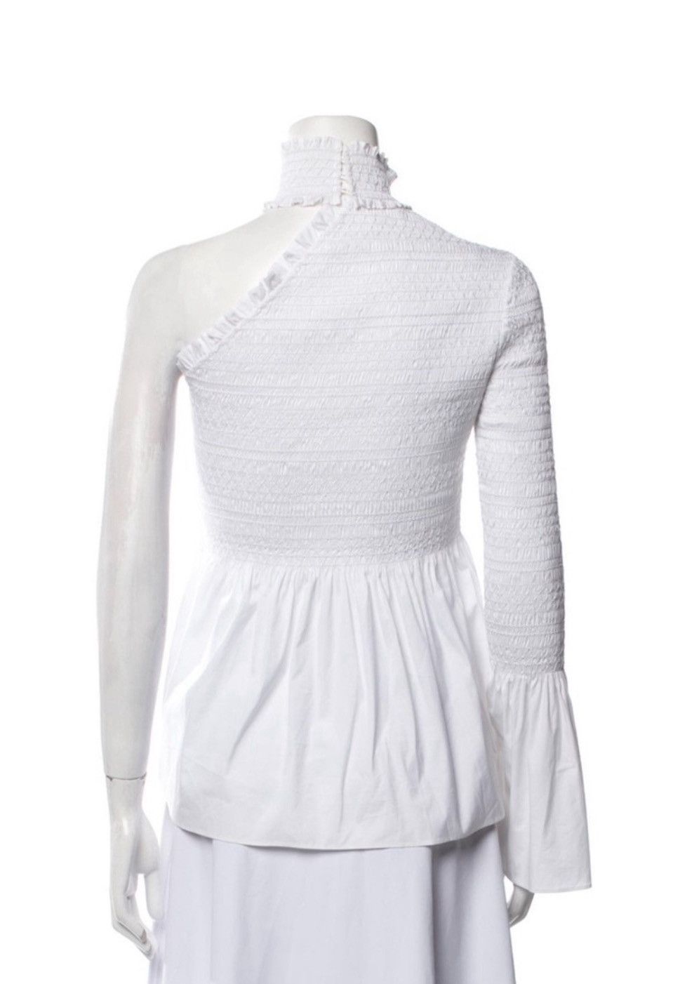 A.L.C. A.L.C. White Asymmetrical Blouse Size XS / US 0-2 / IT 36-38 - 4 Thumbnail