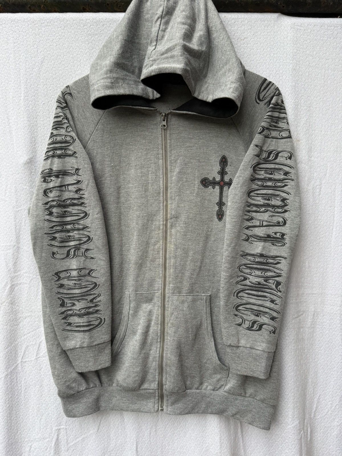 Japanese Brand Digdeep japanese zip hoodie cross ifsixwasnine lgb Size US L / EU 52-54 / 3 - 8 Thumbnail