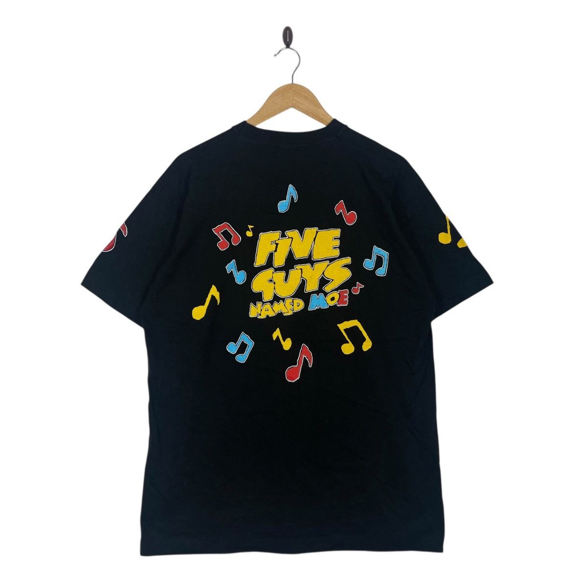 Vintage Five Guys Named Moe 1990 CML Graphic T-Shirt Black Size US L / EU 52-54 / 3 - 4 Thumbnail