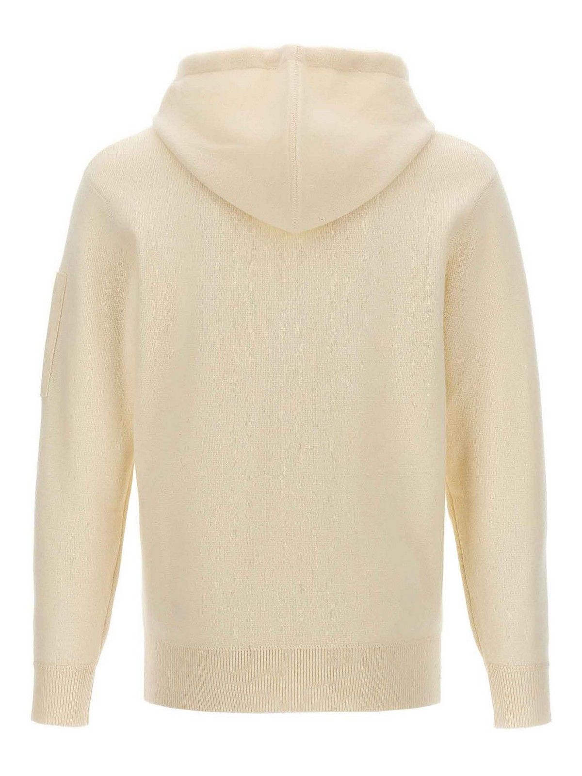 C.P. Company o1y1224 Hooded Sweater in Ivory Size US L / EU 52-54 / 3 - 2 Thumbnail