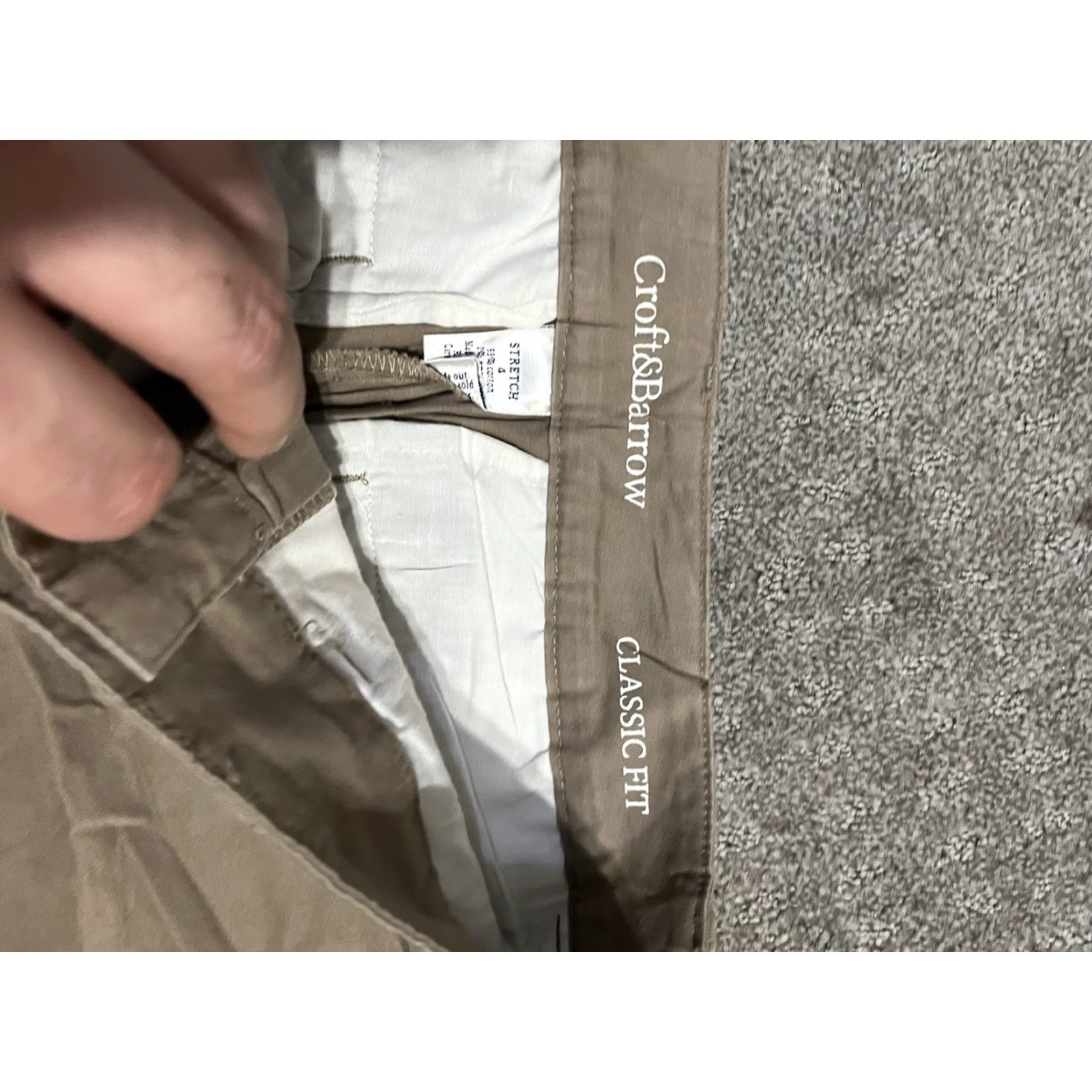 Croft & Barrow Croft & Barrow Capris Womens 4 Khaki Classic Fit Stretch Straight Leg Size 27" / US 4 / IT 40 - 5 Thumbnail