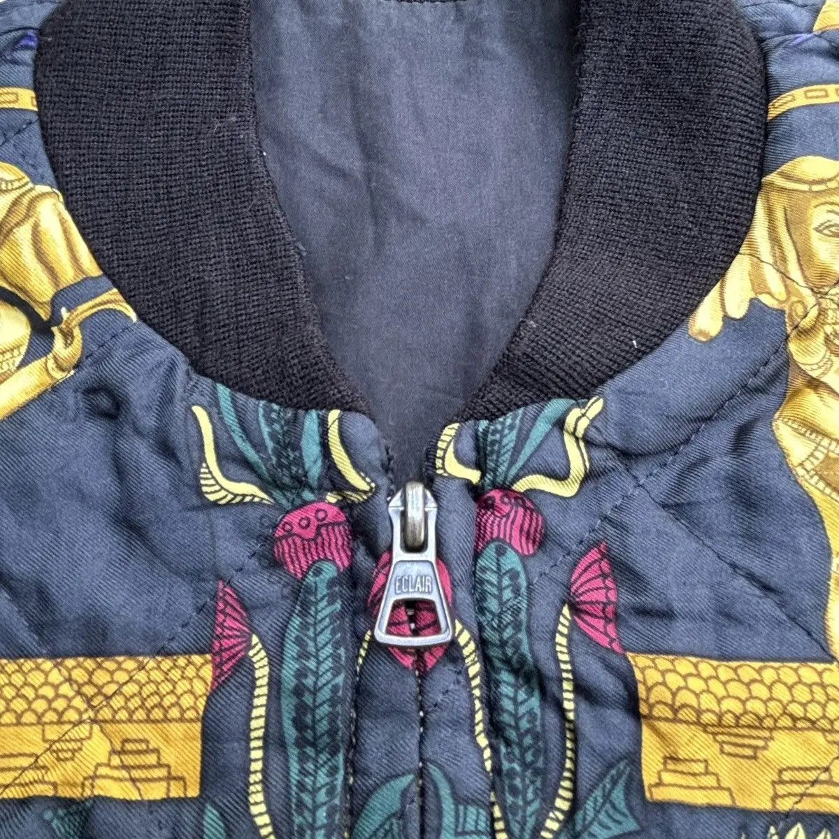 Hermes Vintage Hermes "Torana" Silk Bomber Jacket Size US S / EU 44-46 / 1 - 13 Thumbnail