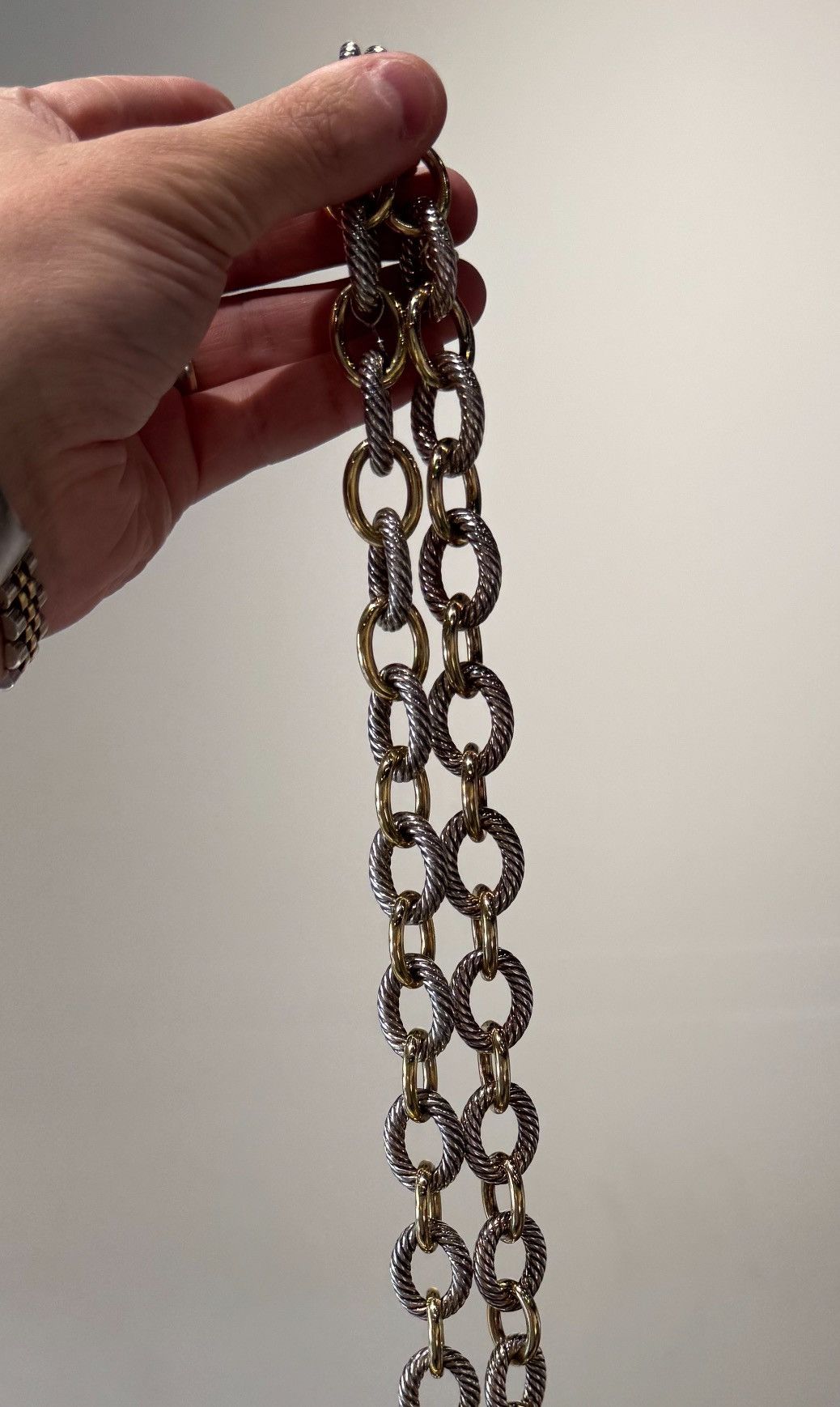 David Yurman o1w1db10525 CH0143 Size:6/Necklace in Silver/Golden Size ONE SIZE - 4 Thumbnail