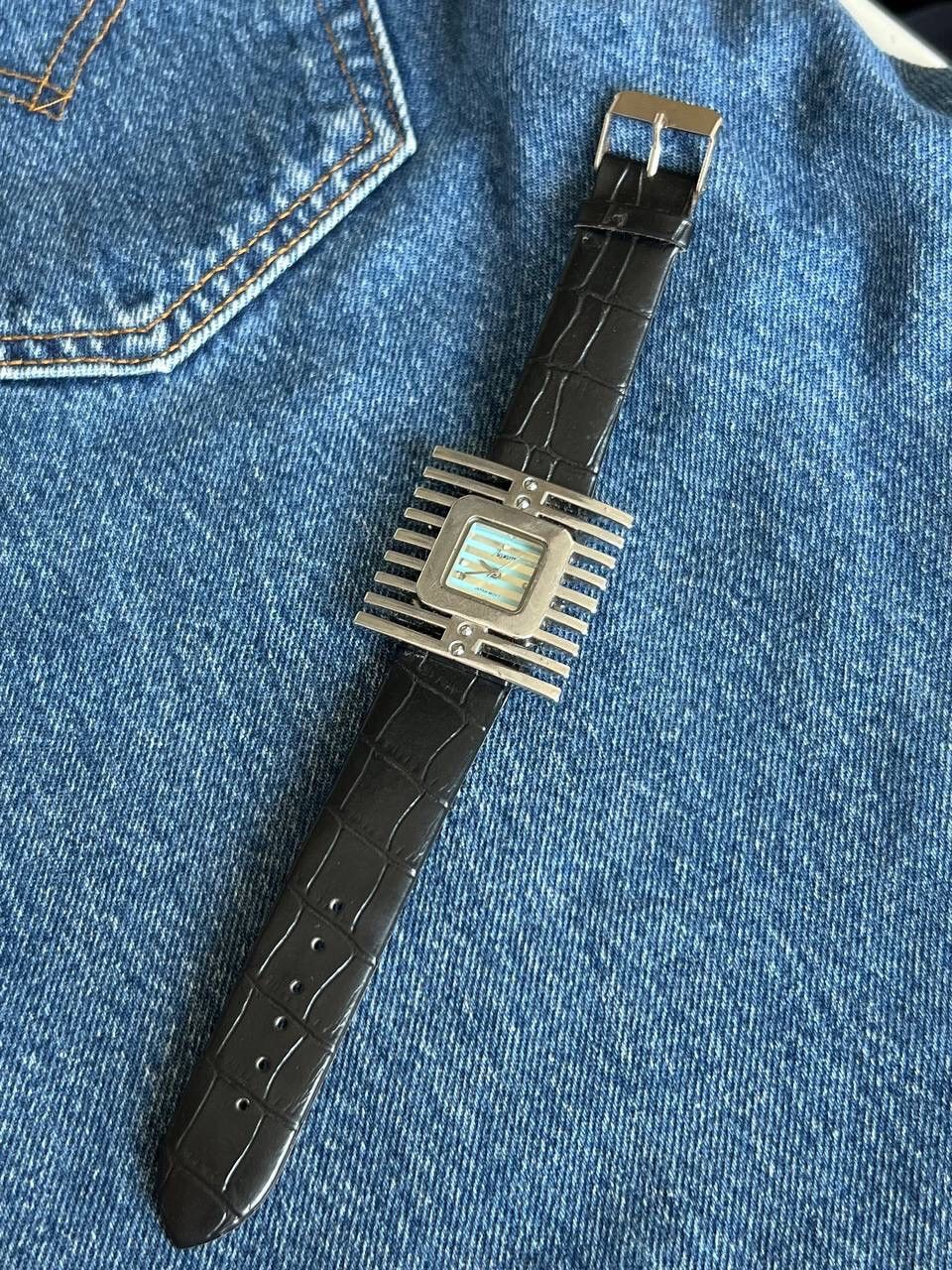 Other Vintage 90s dial futuristic style quartz silver watch Japan Size ONE SIZE - 1 Thumbnail