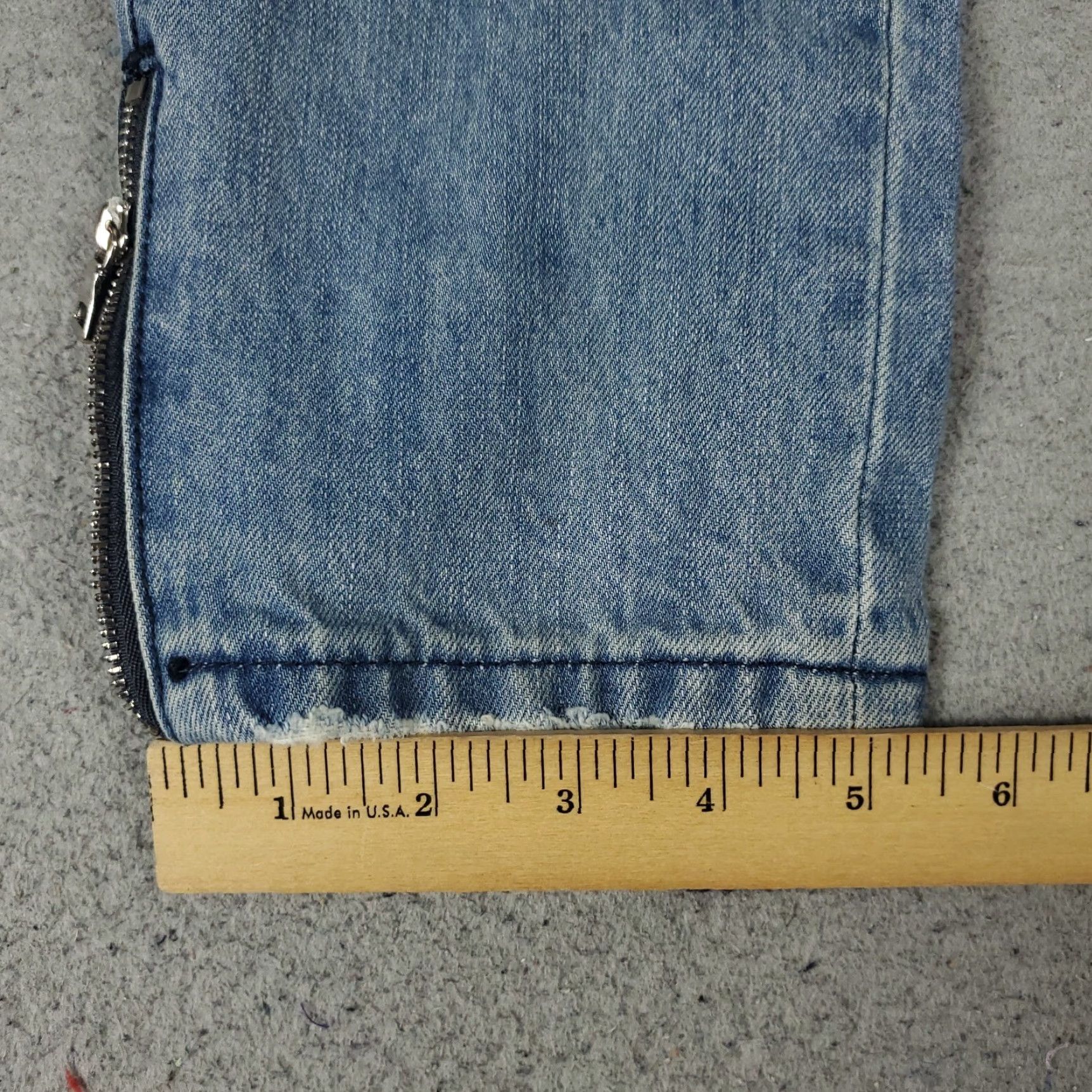 Denime Crysp Denim Mens 32x34 Blue Straight Slim Fit Jeans Pants Size US 32 / EU 48 - 6 Thumbnail