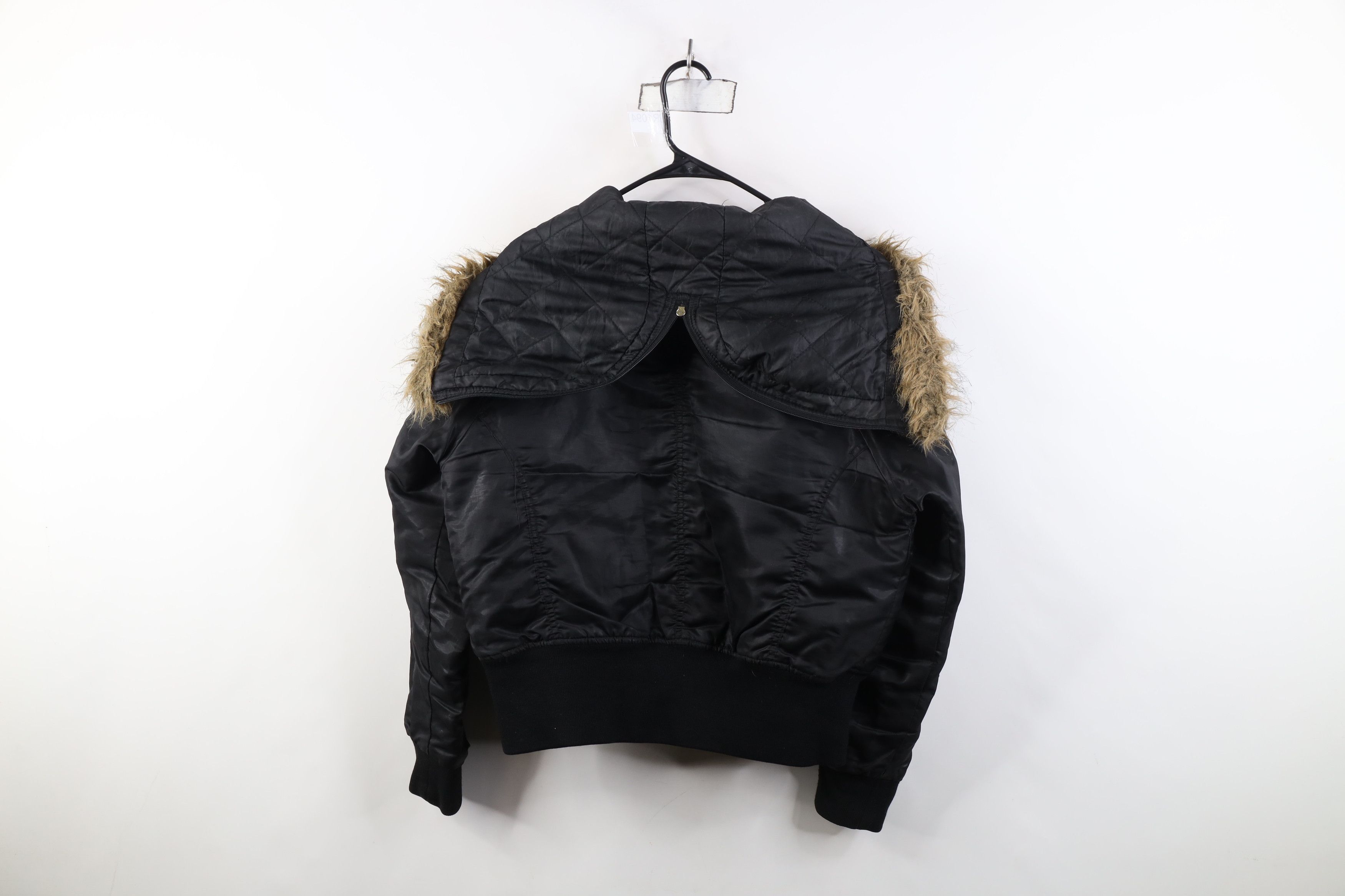 Southpole Vintage 90s Y2K Southpole Caped Hood Babydoll Jacket Black Size XL / US 12-14 / IT 48-50 - 14 Thumbnail