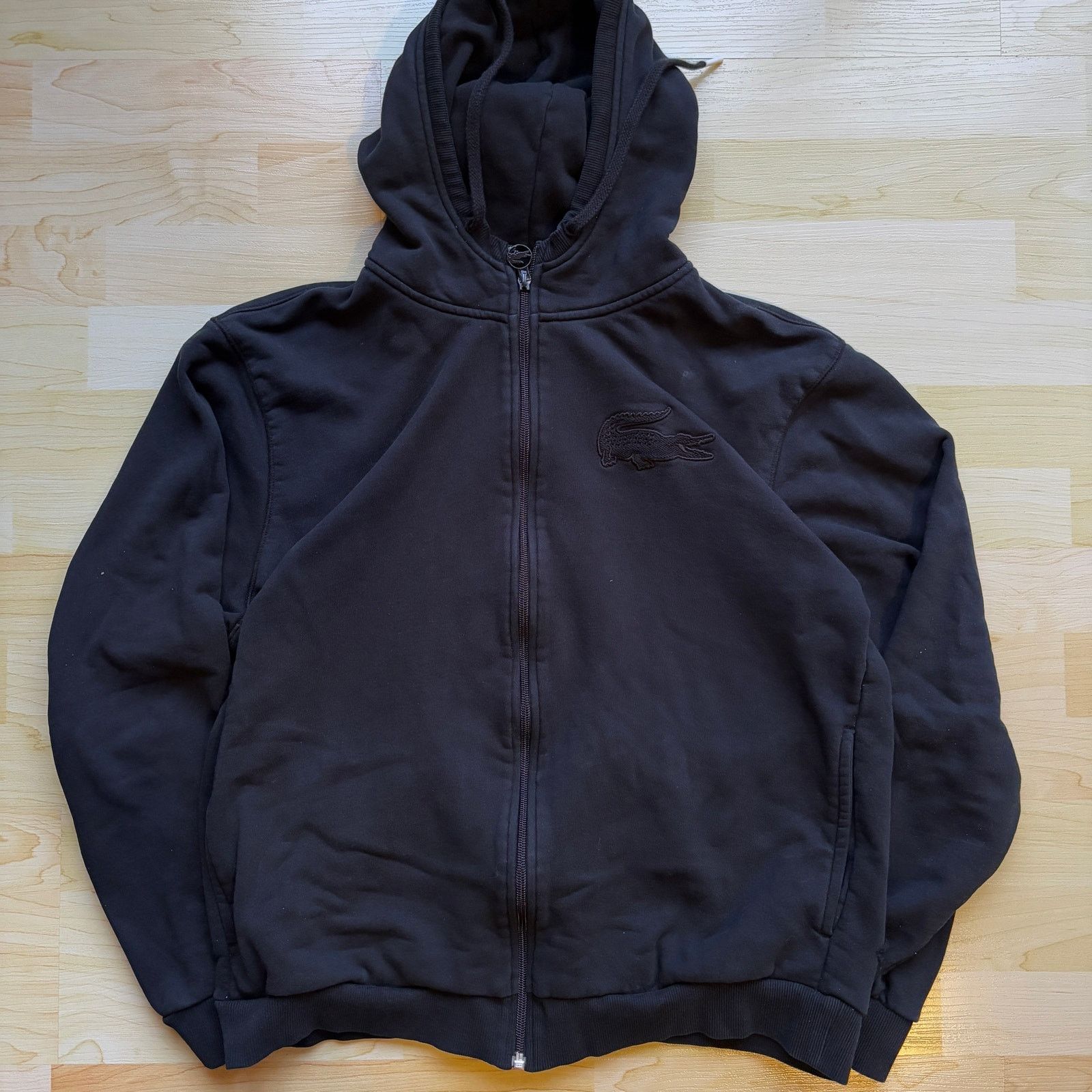 Lacoste Lacoste Black Hoodie Sweatshirt Full Zip Long Sleeve Medium Size US M / EU 48-50 / 2 - 1 Thumbnail