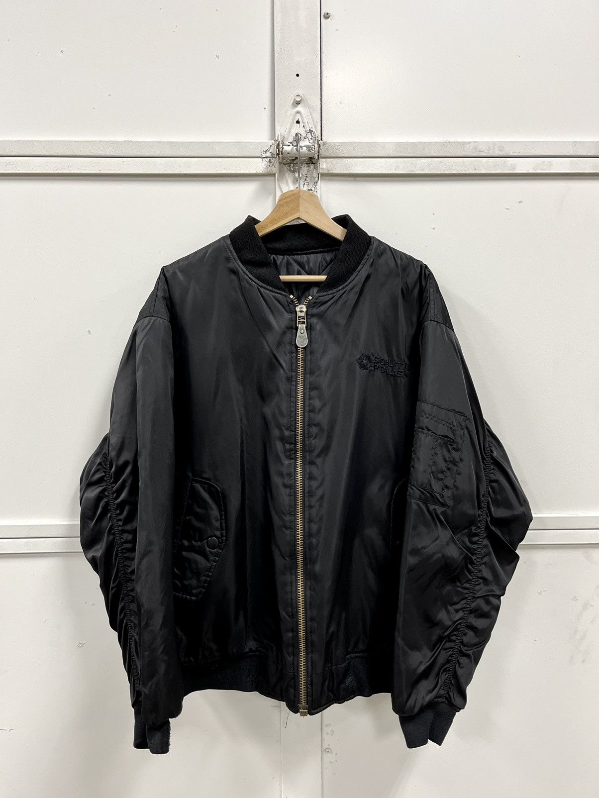 image of Southpole Bomber Reversible Jacket in Black, Men's (Size XL)