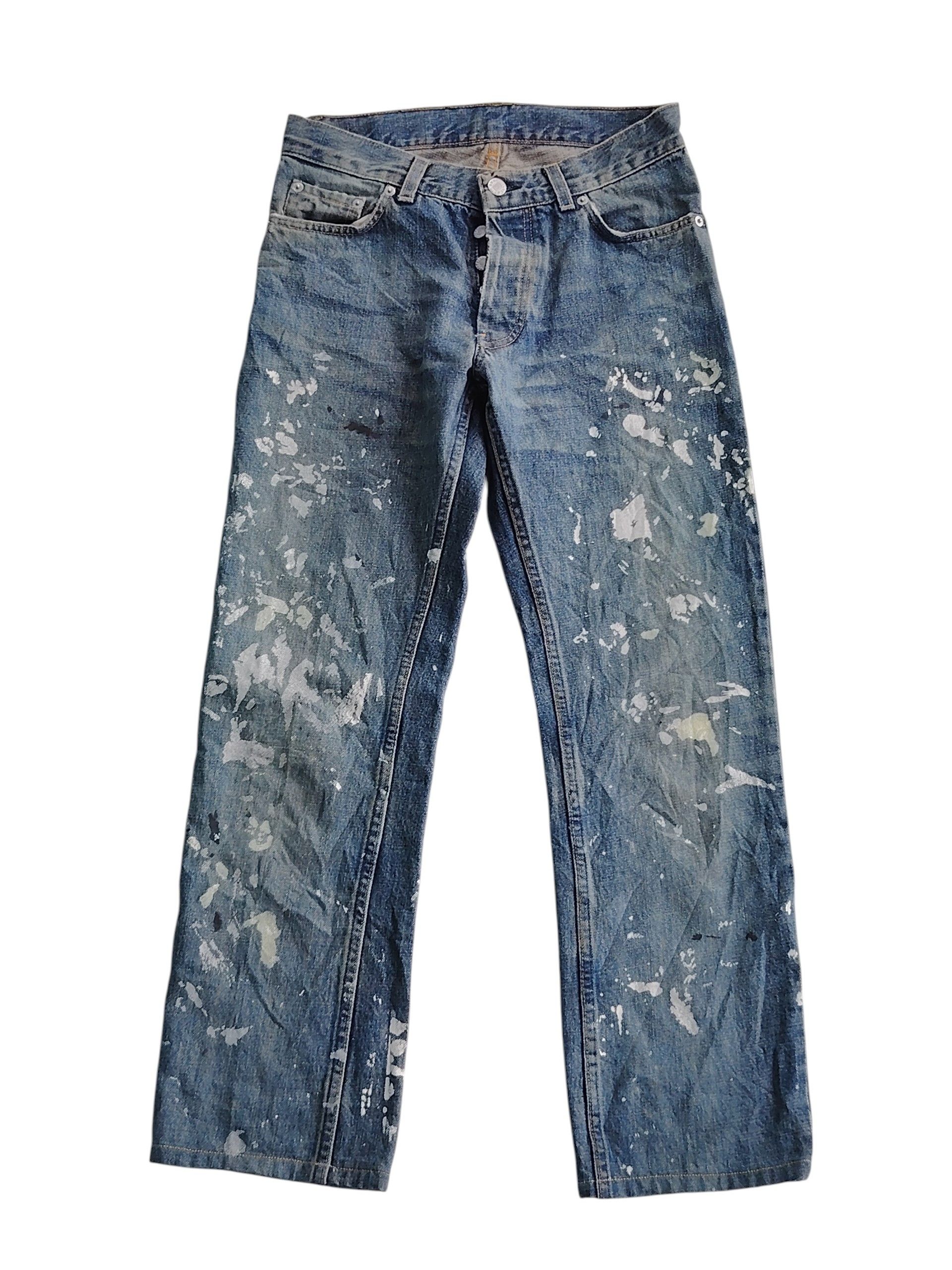 パンツ 98AW HELMUT LANG VINTAGE BURNED DENIM Helmut Lang Helmut Lang 1998 Vintage Burned Denim | Grailed