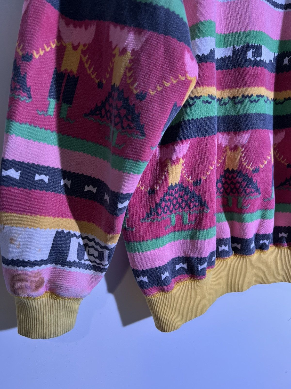 Vintage 90’s 2000’s Y2K Vintage Abstract Pattern Retro Sweatshirt Size US S / EU 44-46 / 1 - 9 Thumbnail