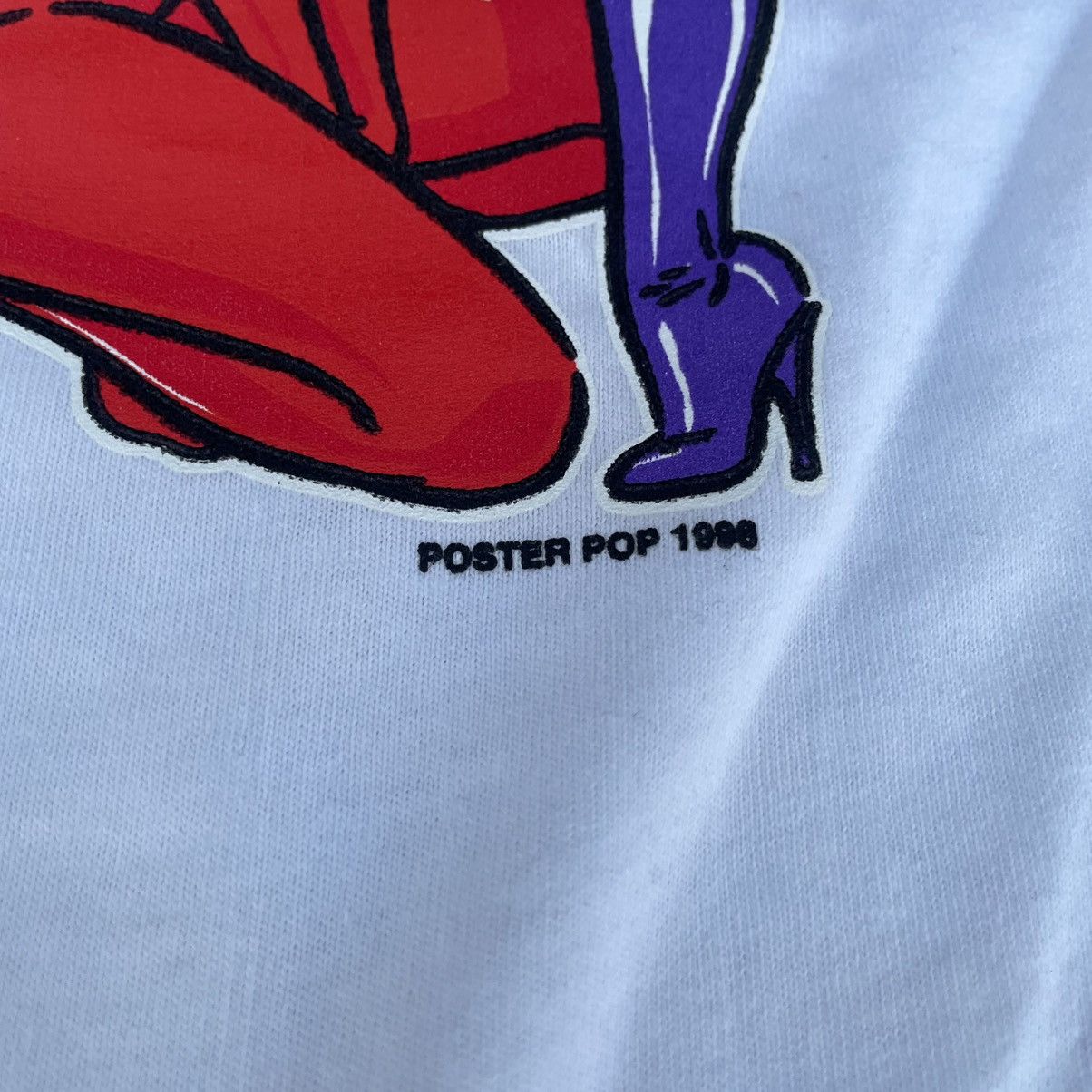 Vintage Vintage 1998 Coop Devil Girls white graphic t-shirt Size US XL / EU 56 / 4 - 5 Thumbnail