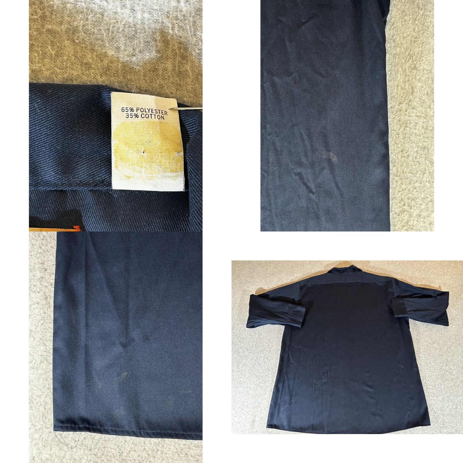 Wrangler VINTAGE Wrangler Shirt Mens XLT Blue Workwear Twill Button-Up Long Sleeve Big Ben by Wrangler Size US XL / EU 56 / 4 - 8 Thumbnail