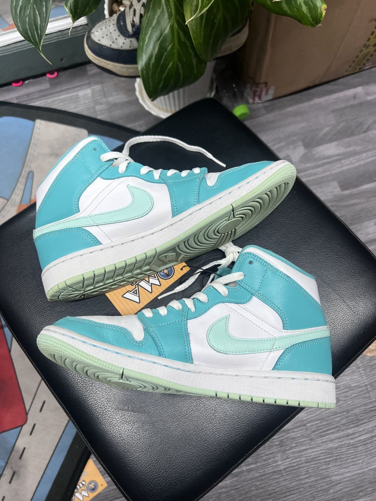 Jordan Brand Jordan 1 Mid WMN Washed Teal DV2229-300 Size US 8 / IT 38 - 2 Thumbnail