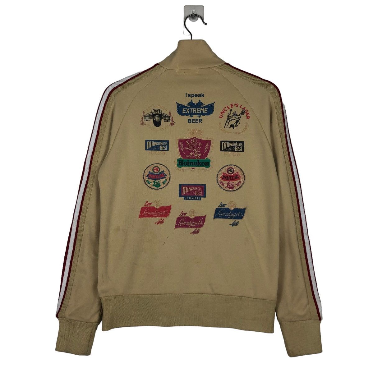 Japanese Brand 🔥VINTAGE ZIPPER JACKET TINKS BEER BOTTLE BIG LOGO Size US S / EU 44-46 / 1 - 10 Thumbnail