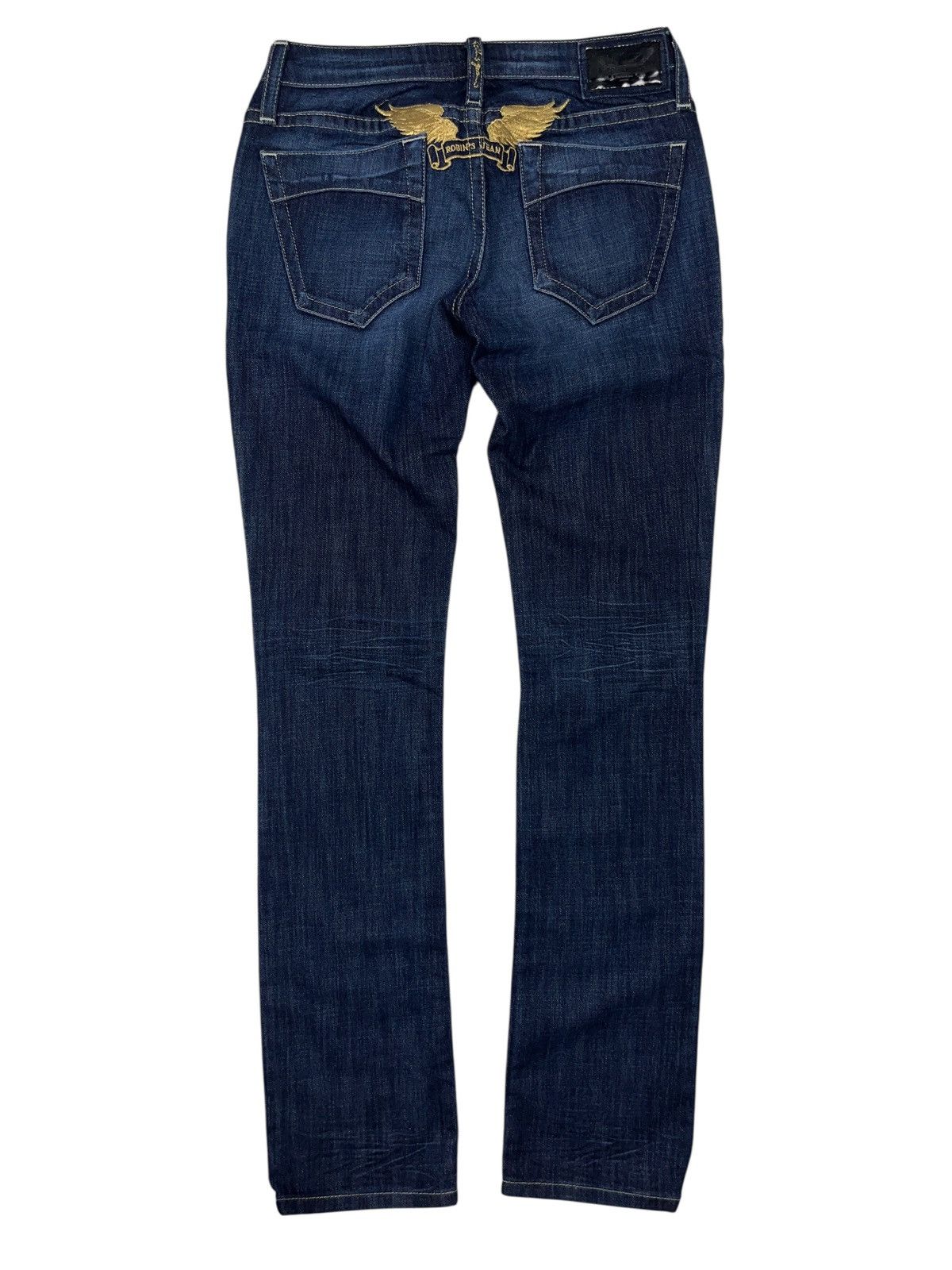 Robins Jeans Vintage y2k Robin’s Jean Low Rise Embroidered Jeans Size 26 Size 26" / US 2 / IT 38 - 2 Thumbnail