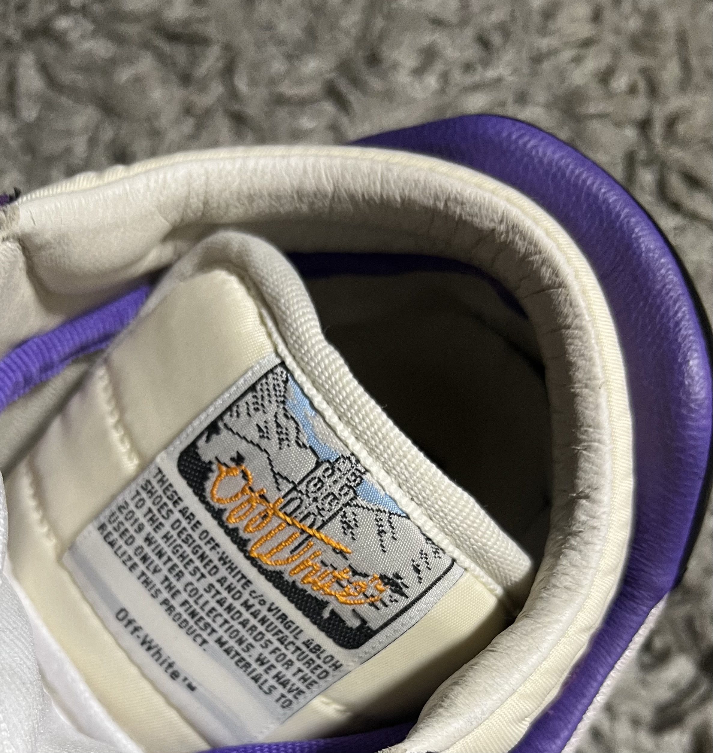 Off-White Off White Court 3.0 Purple Low Size US 9 / EU 42 - 3 Thumbnail