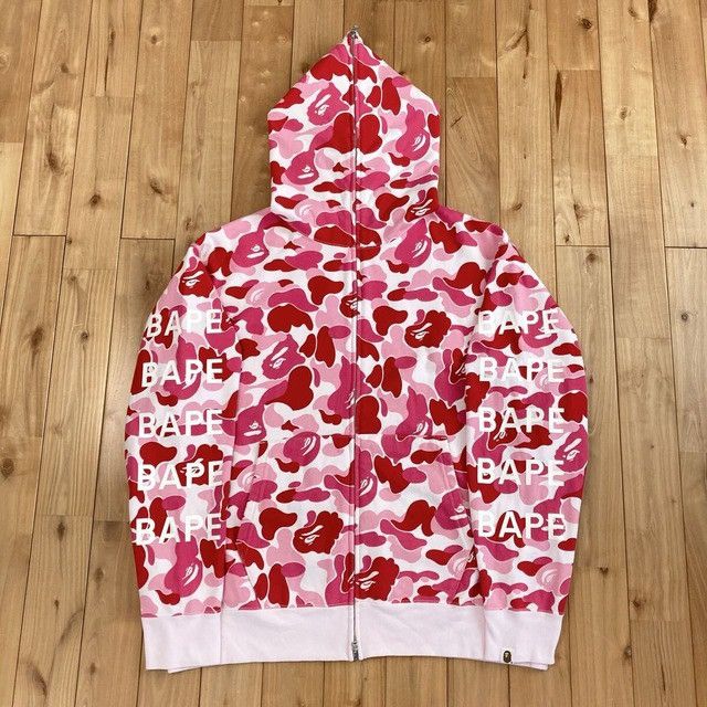 Bape BAPE LOGO ABC camo pink full zip hoodie a bathing ape Size US XL / EU 56 / 4 - 1 Thumbnail