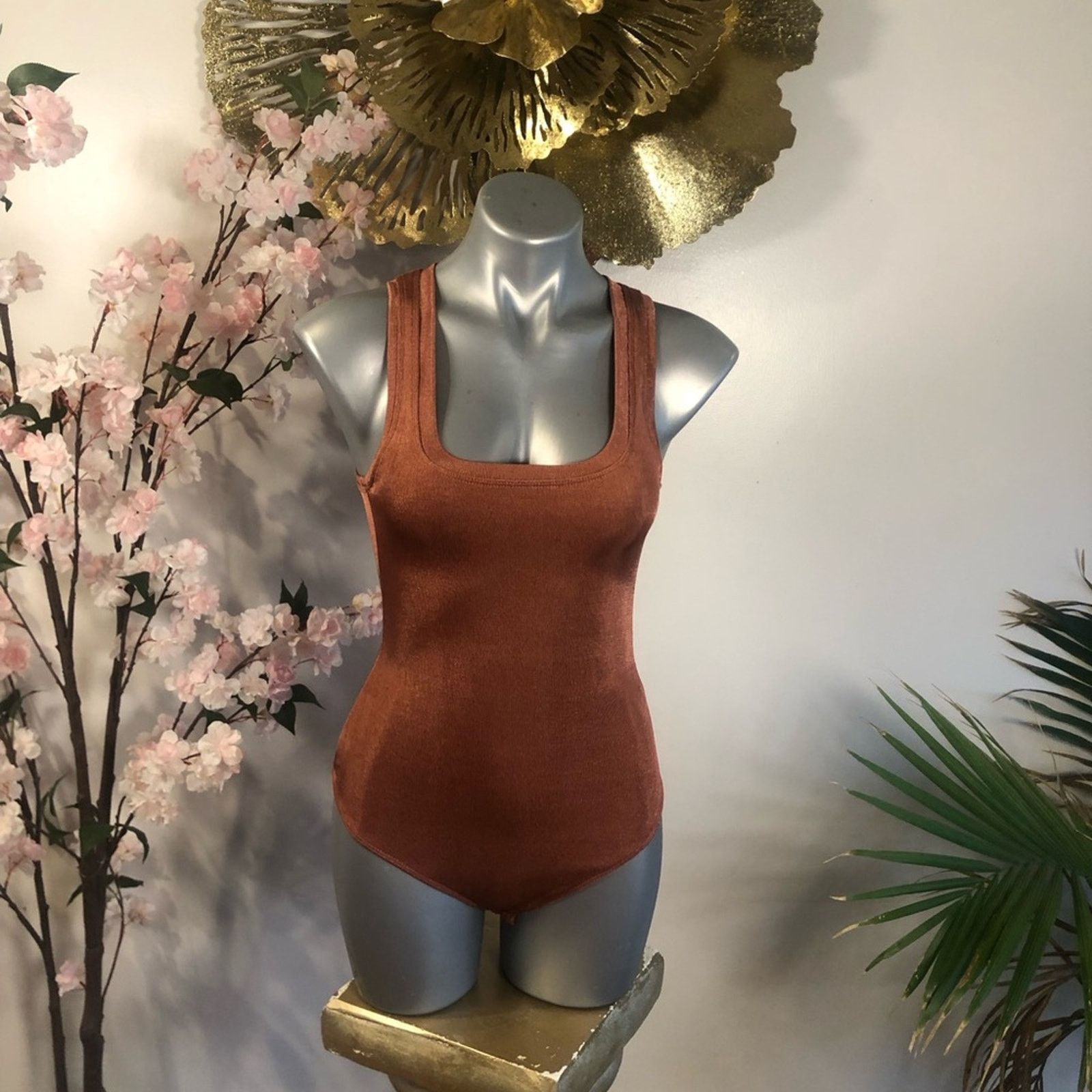 ALIX NYC Bodysuit top shirt brown Alix NY Size XS / US 0-2 / IT 36-38 - 1 Thumbnail