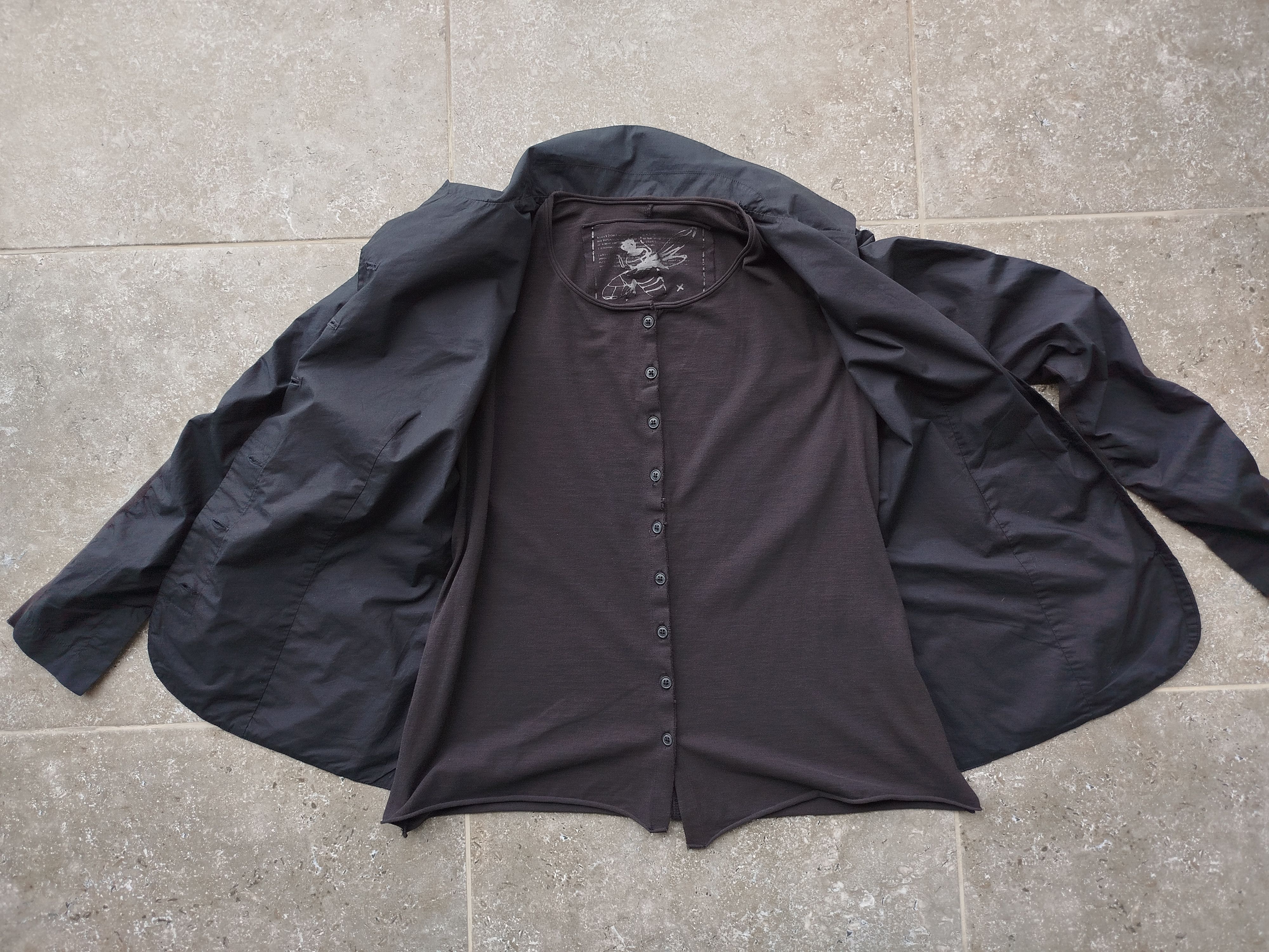 Rundholz Blazer Top Long Sleeve Pockets Layered Cotton Size M Size M / US 6-8 / IT 42-44 - 7 Thumbnail