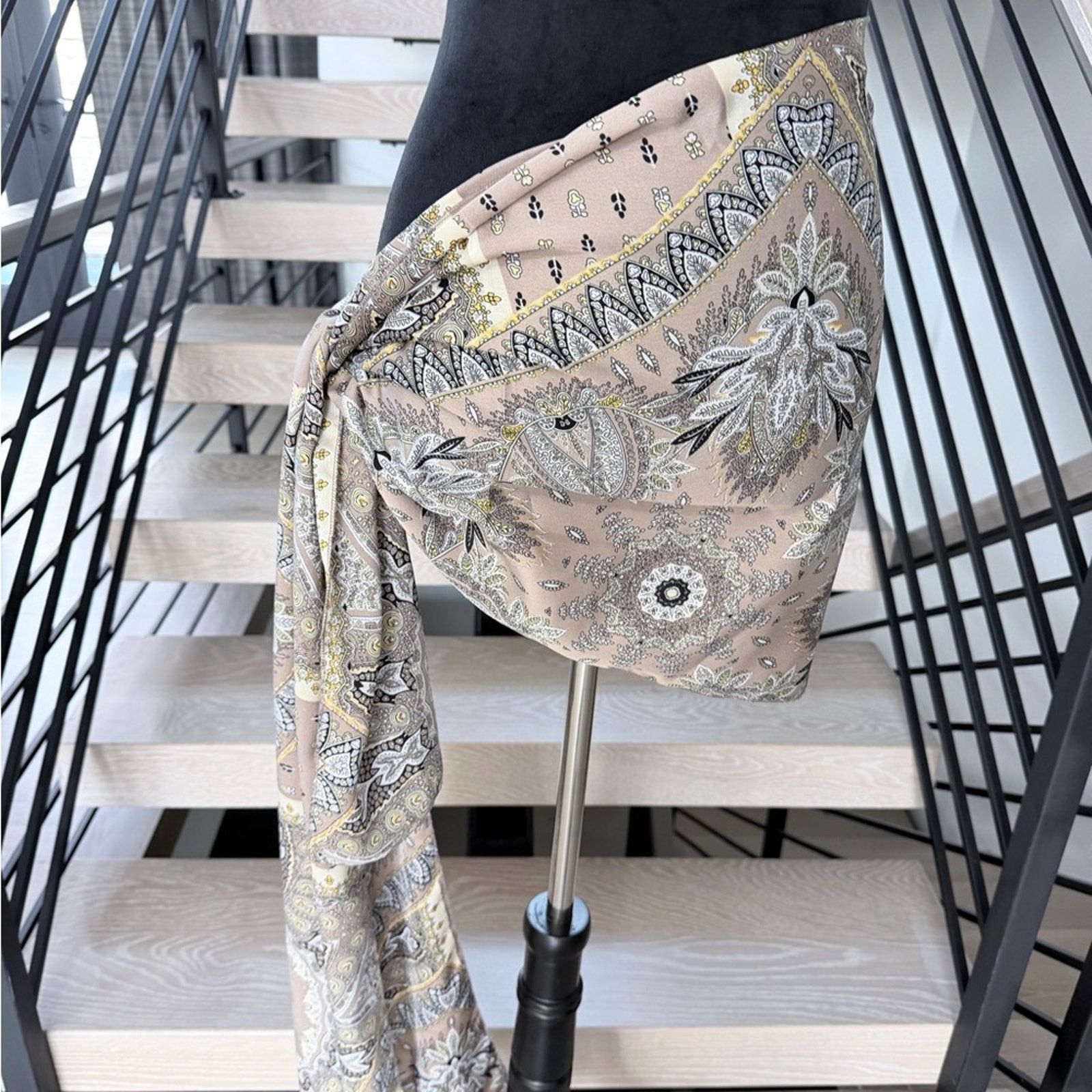Other New Boho Y2K Bandana Paisley Print Scarf Top one size Size ONE SIZE - 10 Thumbnail