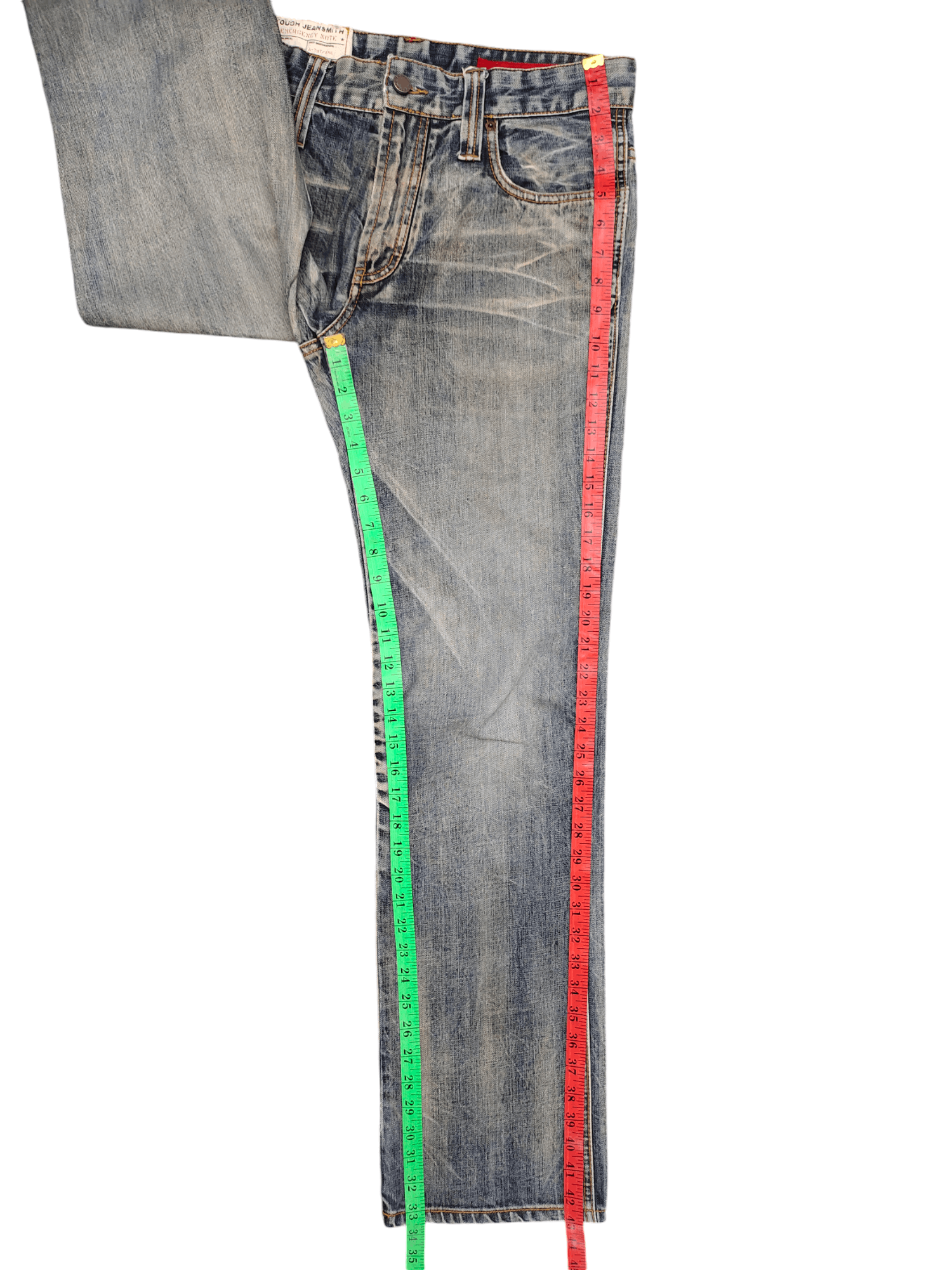 Comme des Garcons × Undercover Vintage Y2k Tough Jeansmith Clawmark Distress Faded Jeans Size US 30 / EU 46 - 9 Thumbnail