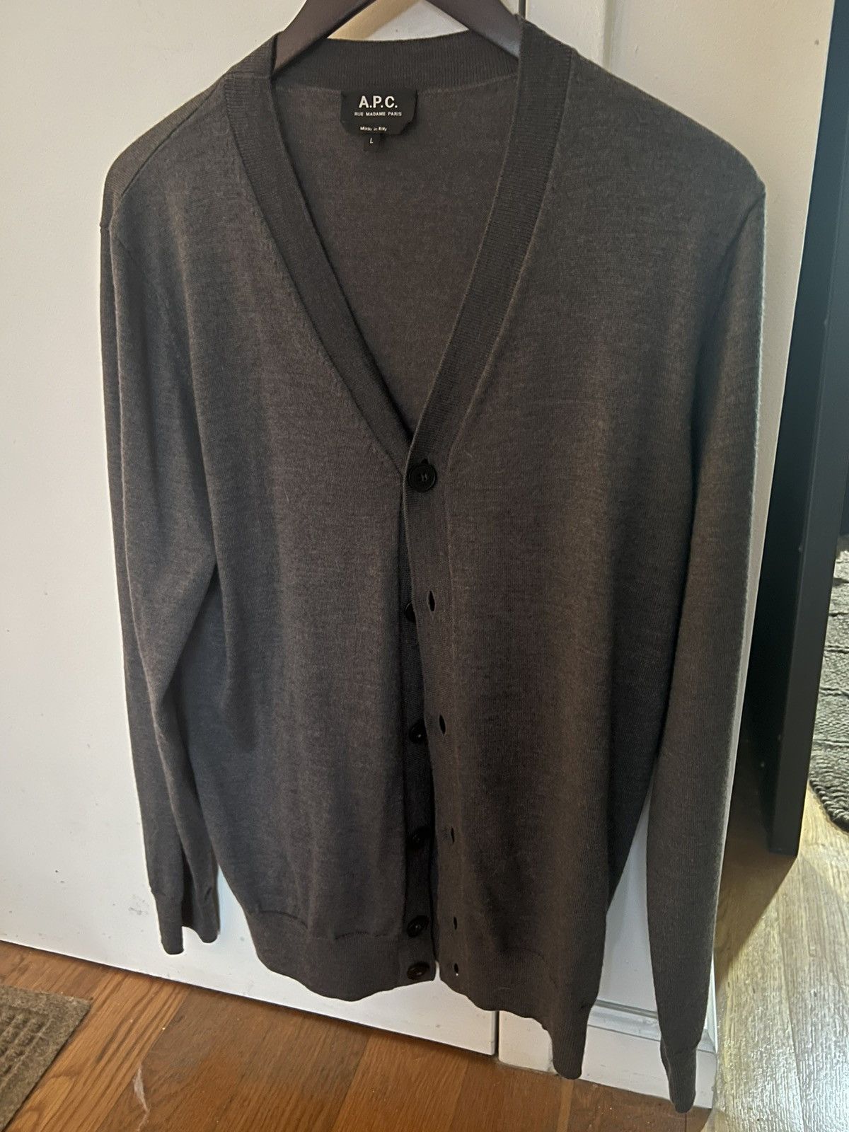 A.P.C. Merino Wool Cardigan | Grailed 