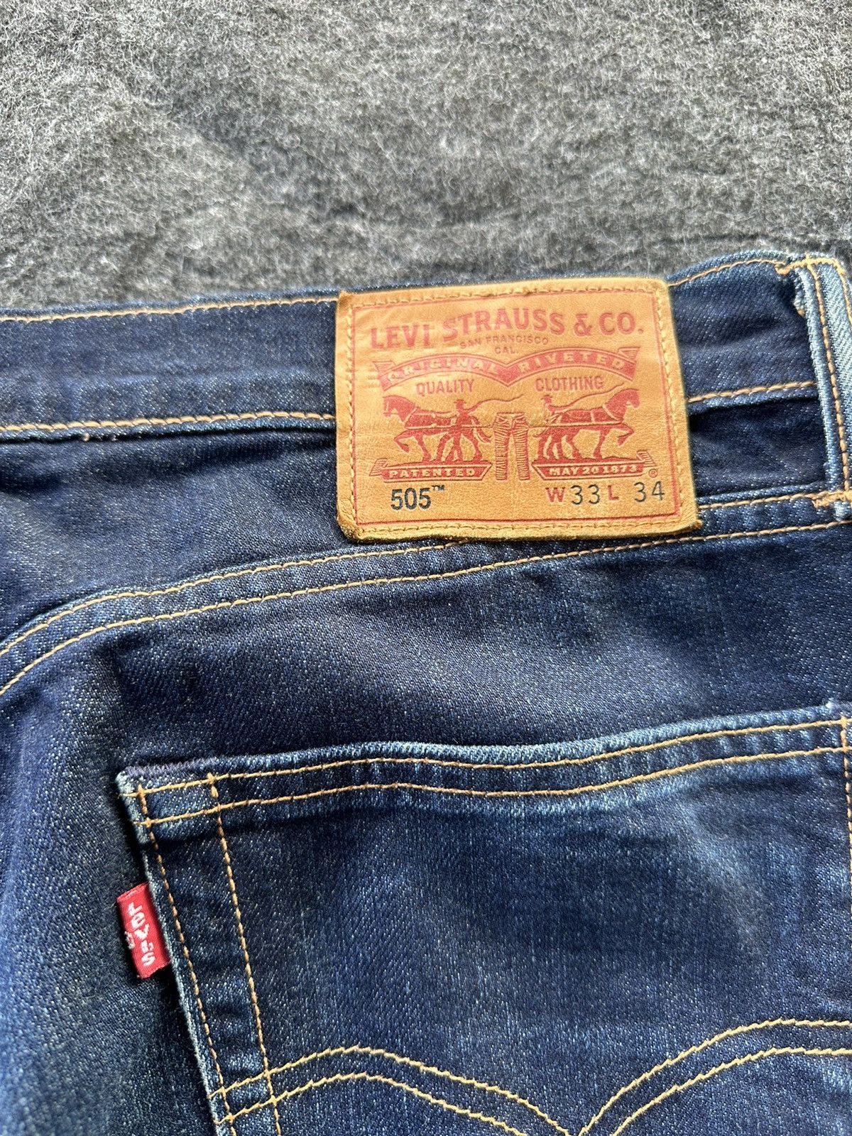 JNCO × Levi's × Levi's Vintage Clothing Vintage Levi’s 505 Baggy Crop Denim D324 Size US 33 - 8 Thumbnail
