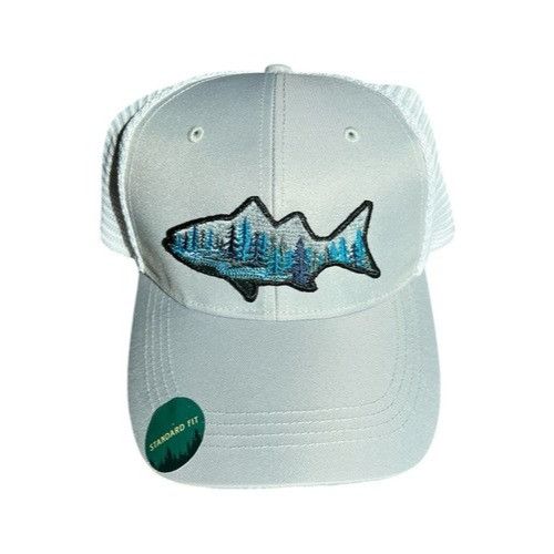 Telluride Telluride Clothing Co Snapback Hat Cap Mesh Gray/ White Fish Size ONE SIZE - 2 Thumbnail