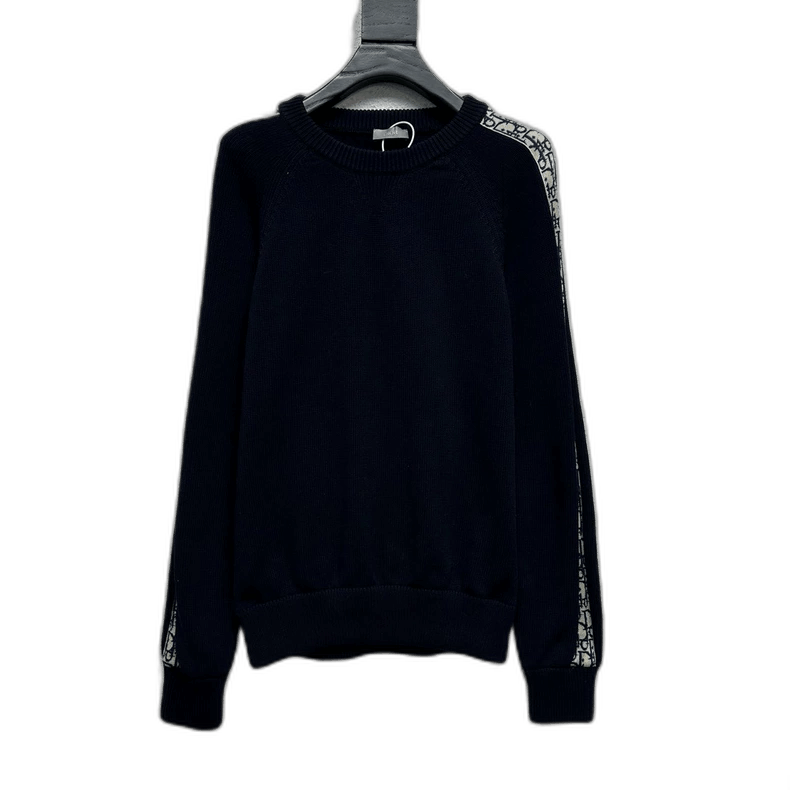 Dior Dior Navy Knit Sweater with Logo Design Size M / US 6-8 / IT 42-44 - 1 Thumbnail