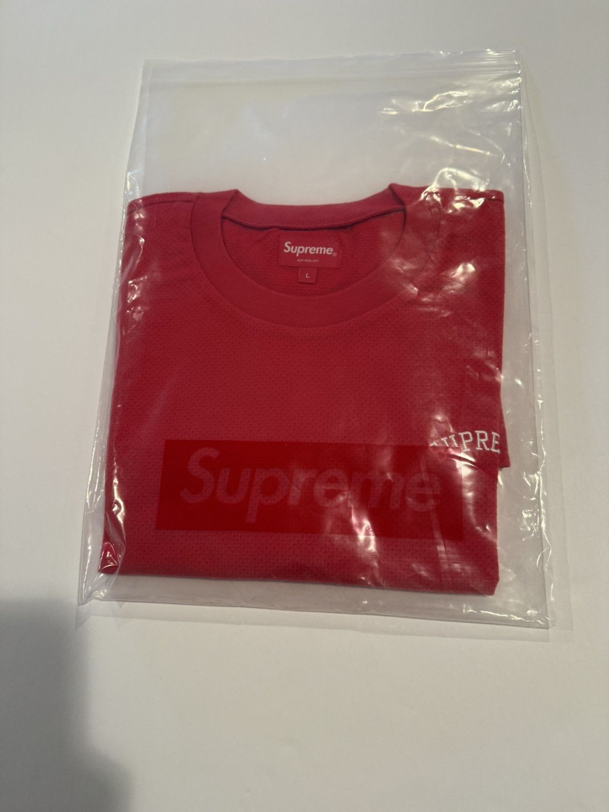 Supreme Supreme Mesh Arc Logo Tee Size US L / EU 52-54 / 3 - 2 Thumbnail