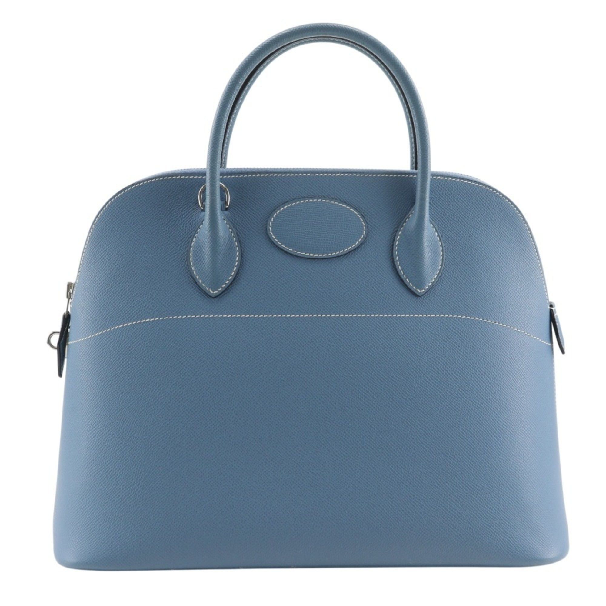Hermes Hermes Bolide 35 Handbag, 2-Way Shoulder Bag, Veau Epsom Leather, Blue Jean, 2006 Model, Silver Hardware, □J, 2-Way, A4 Size, Bolide35, Women's. Size ONE SIZE - 1 Thumbnail