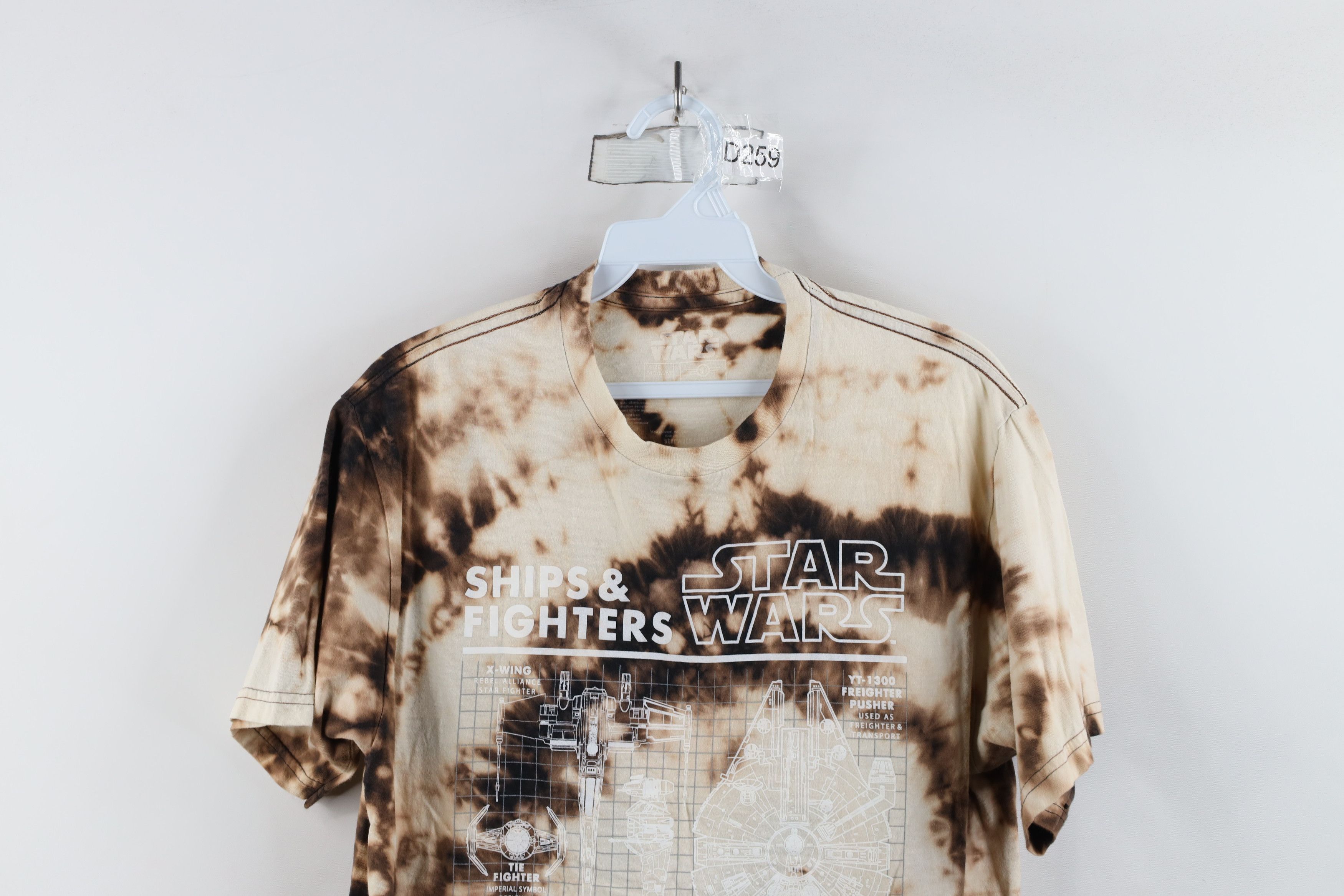 Star Wars × Vintage Star Wars Acid Wash Ships and Fighters Short Sleeve T-Shirt Size US M / EU 48-50 / 2 - 2 Thumbnail