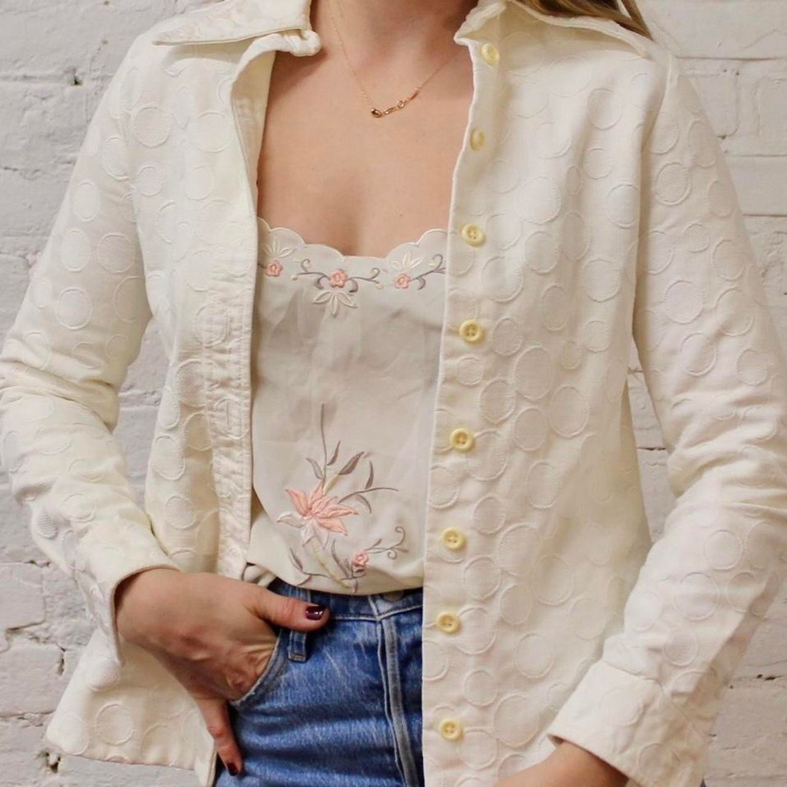 Other Vintage button up blouse Size XS / US 0-2 / IT 36-38 - 3 Thumbnail