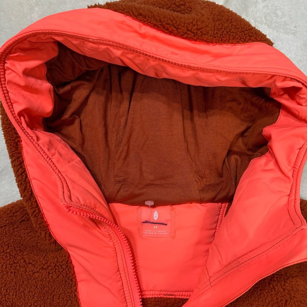 Free People New Free People Lead The Pack Fleece Coral Combo Pullover S Size XS / US 0-2 / IT 36-38 - 8 Thumbnail