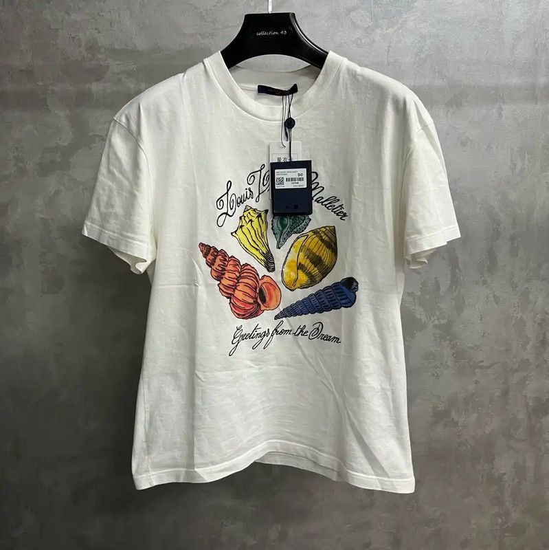 Louis Vuitton Louis Vuitton White Cotton T-Shirt for Women 0089 Size S / US 4 / IT 40 - 1 Thumbnail