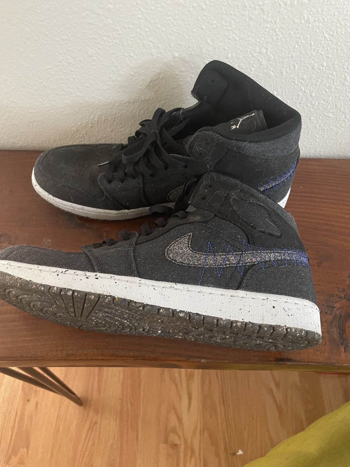 Jordan Brand × Nike Jordan 1 Mid Crater Black Size US 12 / EU 45 - 2 Thumbnail