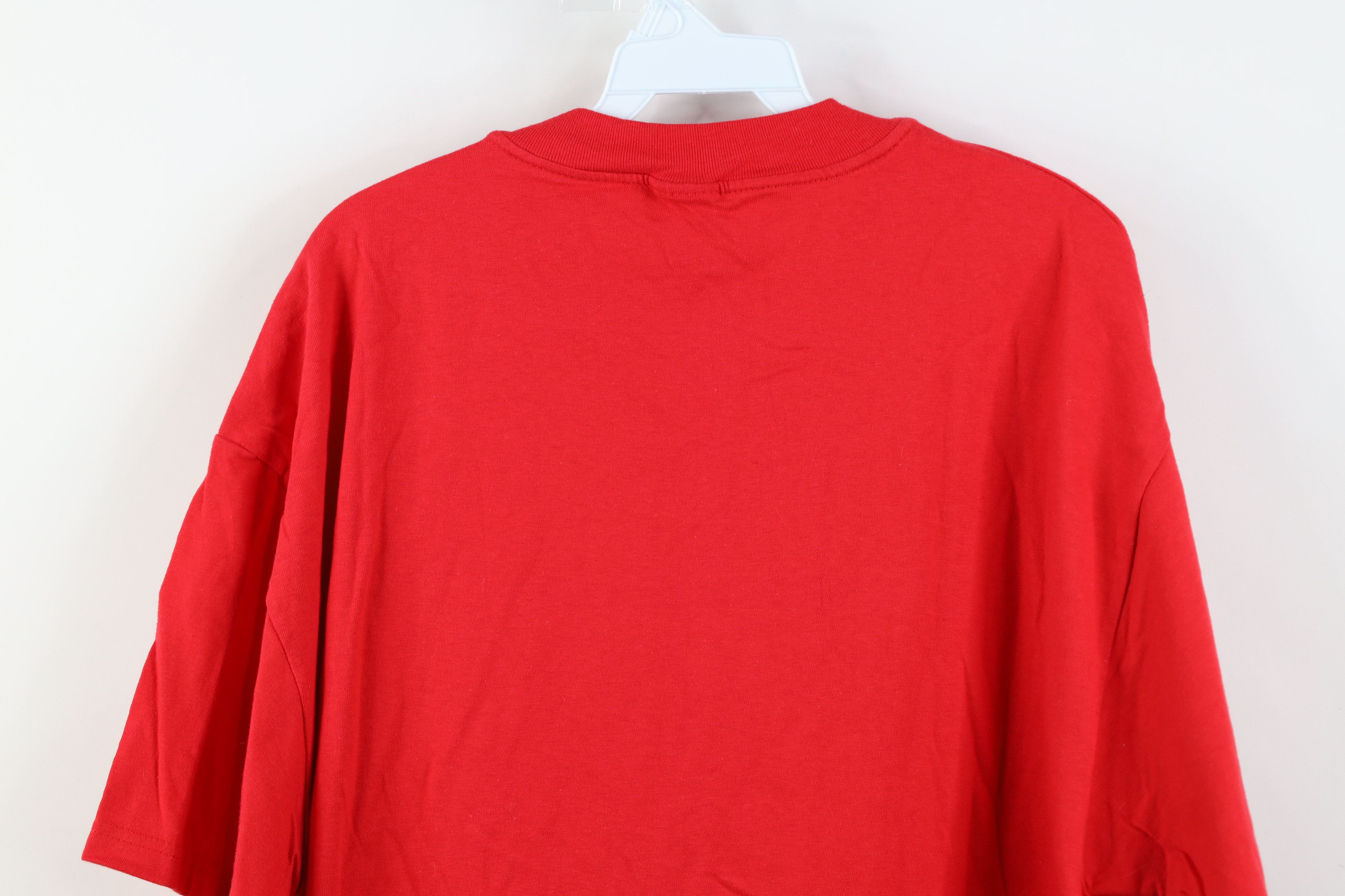Dooney & Bourke Vintage 90s Dooney & Bourke Spell Short Sleeve T-Shirt Red Size XXL / US 16-18 / IT 52-54 - 13 Thumbnail