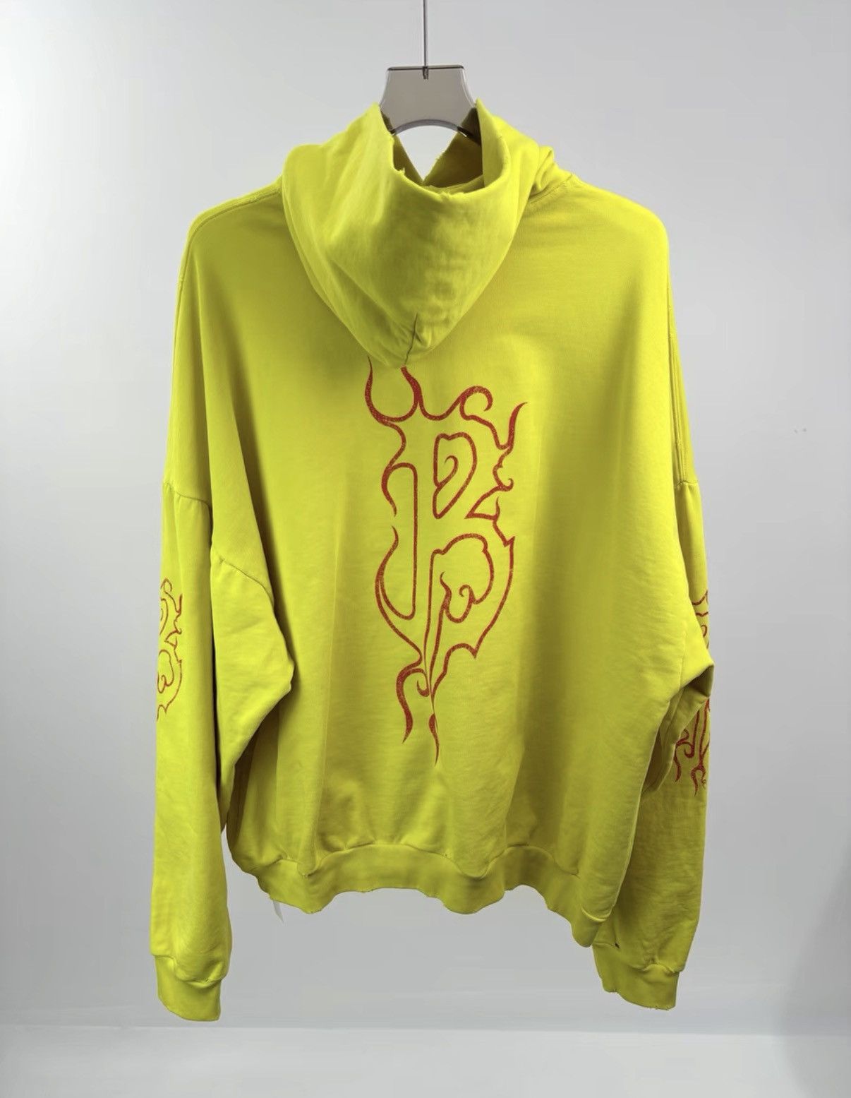 Balenciaga BALENCIAGA Flame Graffiti Hoodie K1 Size US M / EU 48-50 / 2 - 2 Thumbnail