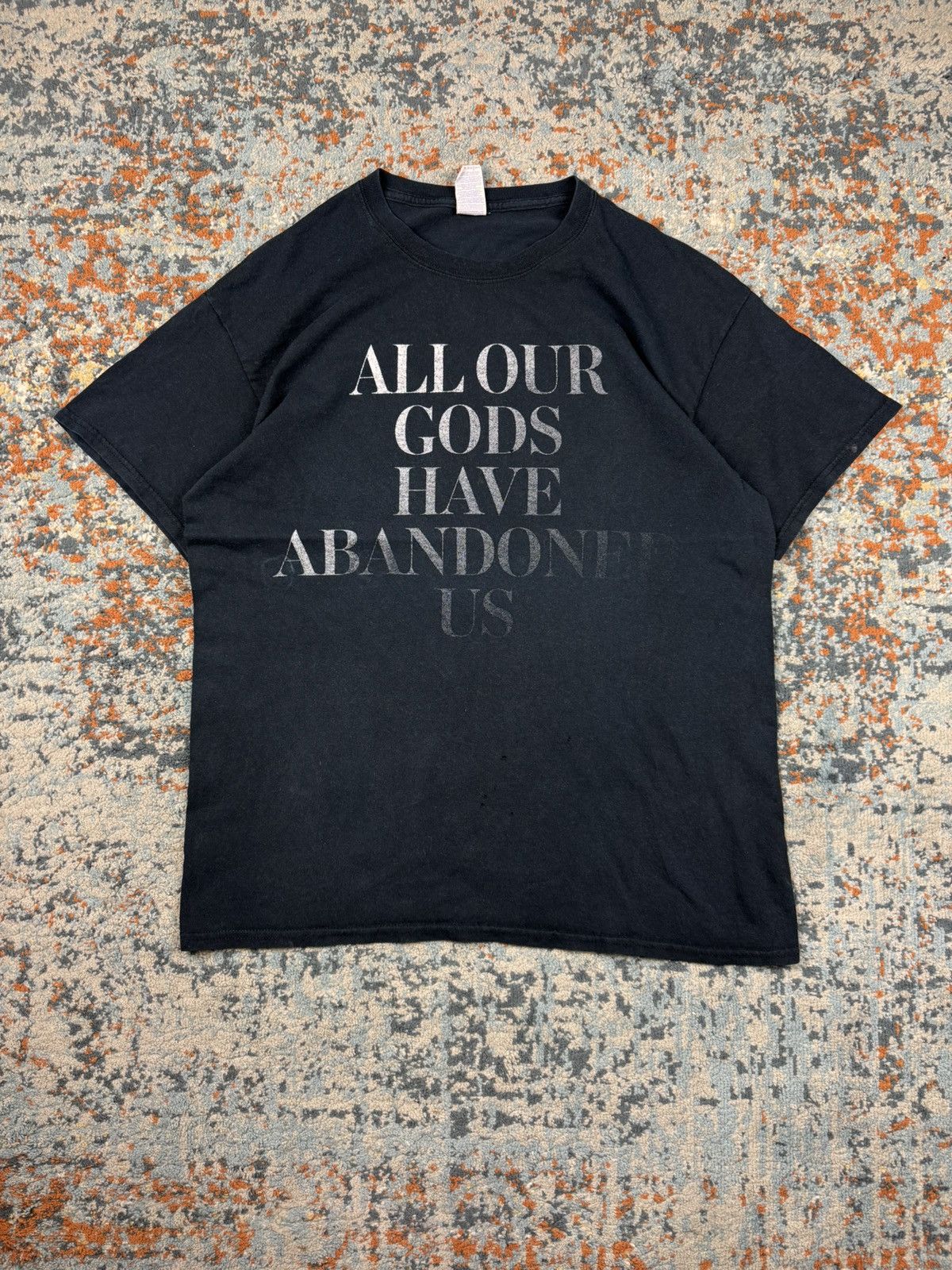 Band Tees × Vintage Vintage 00s All our gods have abandoned us faded washed tee Size US L / EU 52-54 / 3 - 1 Thumbnail