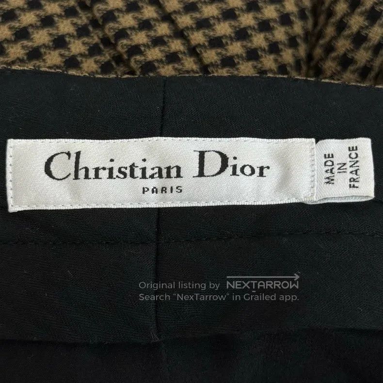 Dior Dior Coffee-coloured small square wool tweed shorts Size 24" / US 00 / IT 34 - 5 Thumbnail