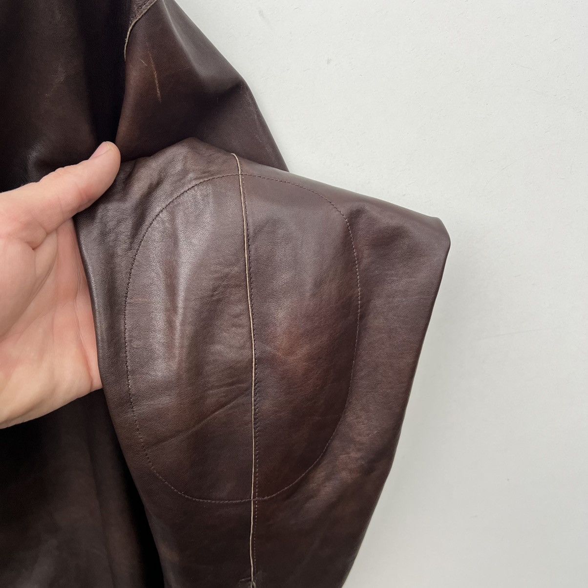 Gieves & Hawkes GIEVES & HAWKES leather jacket vintage Size US L / EU 52-54 / 3 - 8 Thumbnail