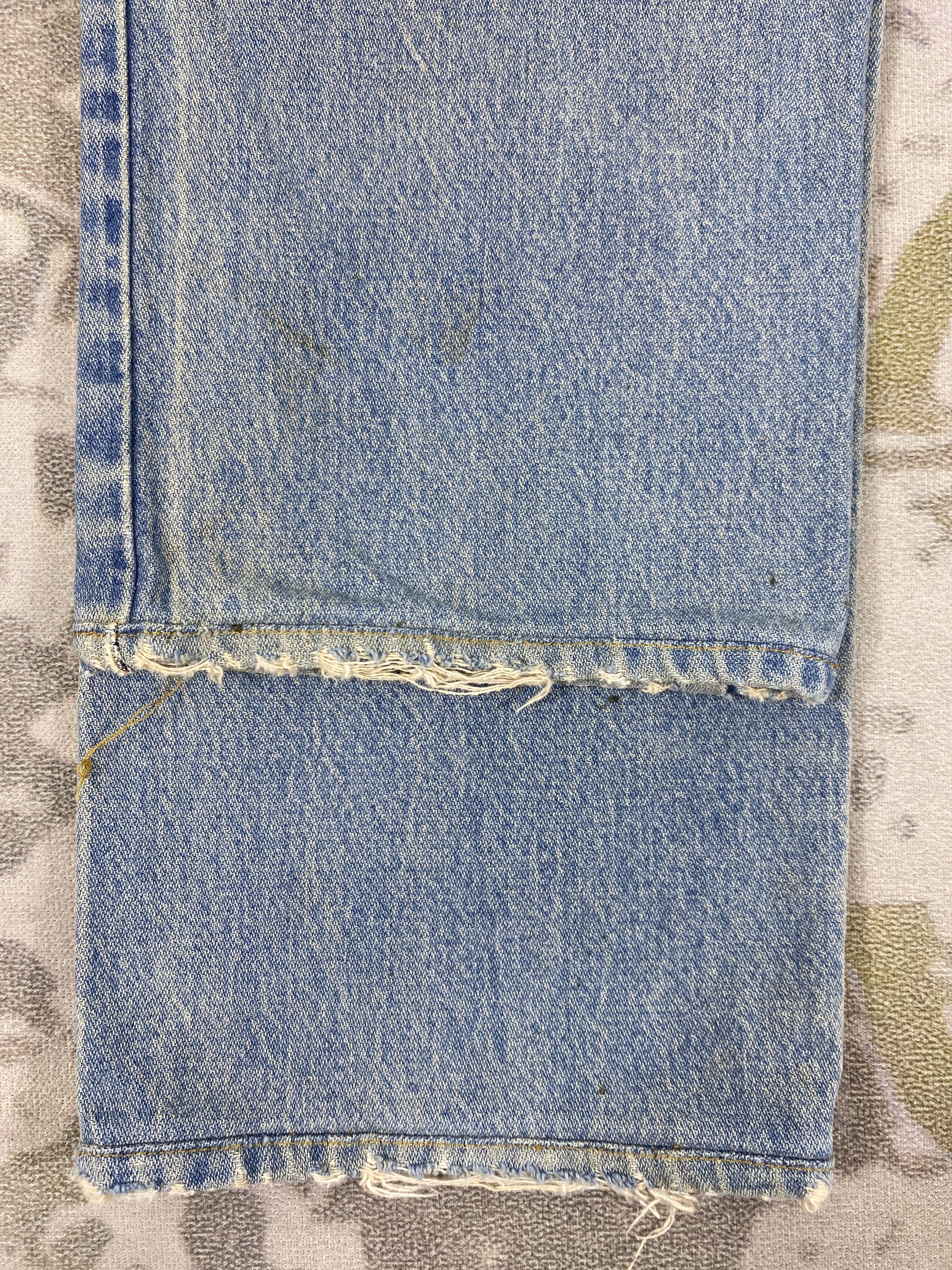 Japanese Brand Distressed Blue Vintage Wrangler Jeans 32x28.5 Denim- JN3525 Size US 32 / EU 48 - 11 Thumbnail