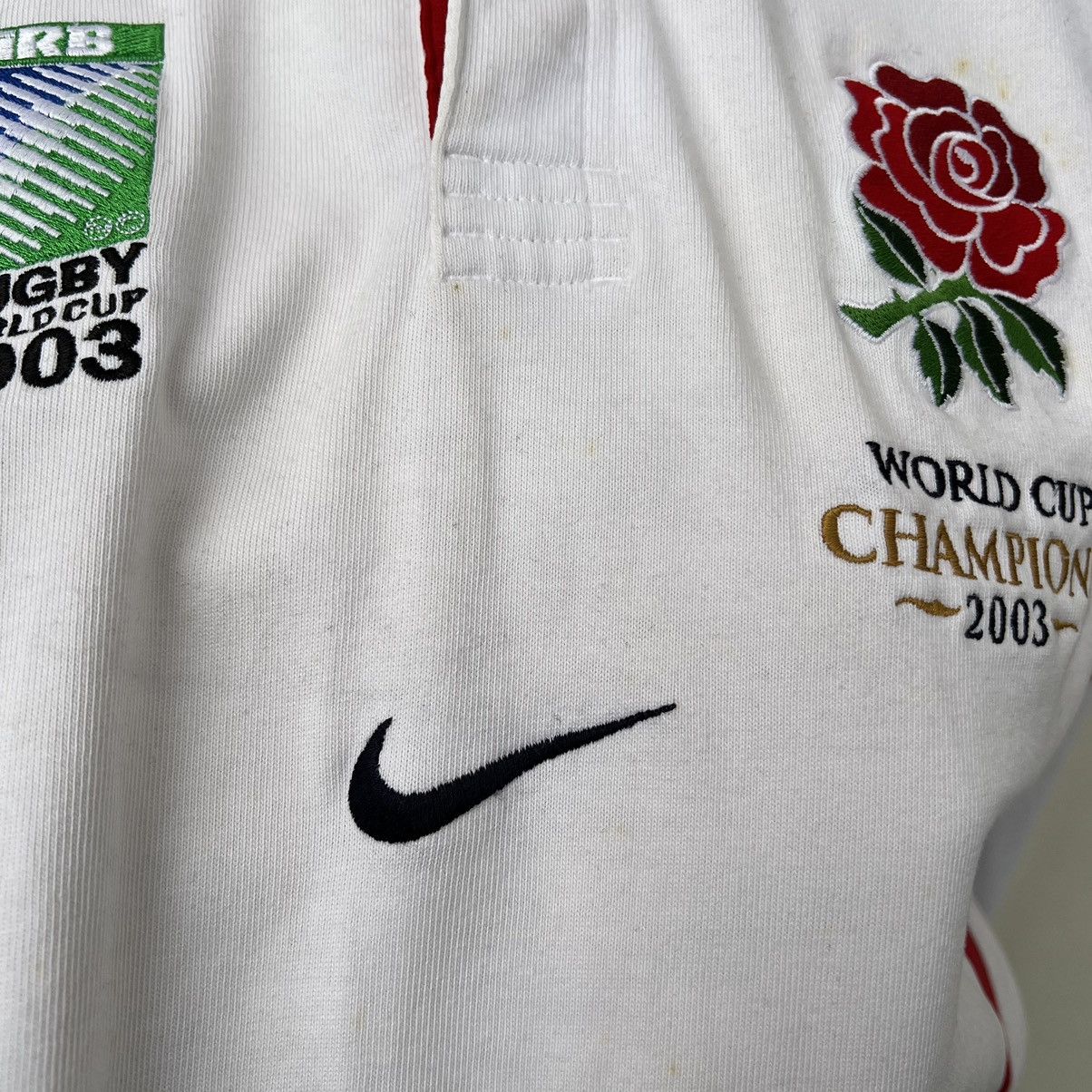 Nike × Vintage Nike 2003 England World Cup Champions Rugby Shirt Size US L / EU 52-54 / 3 - 5 Thumbnail